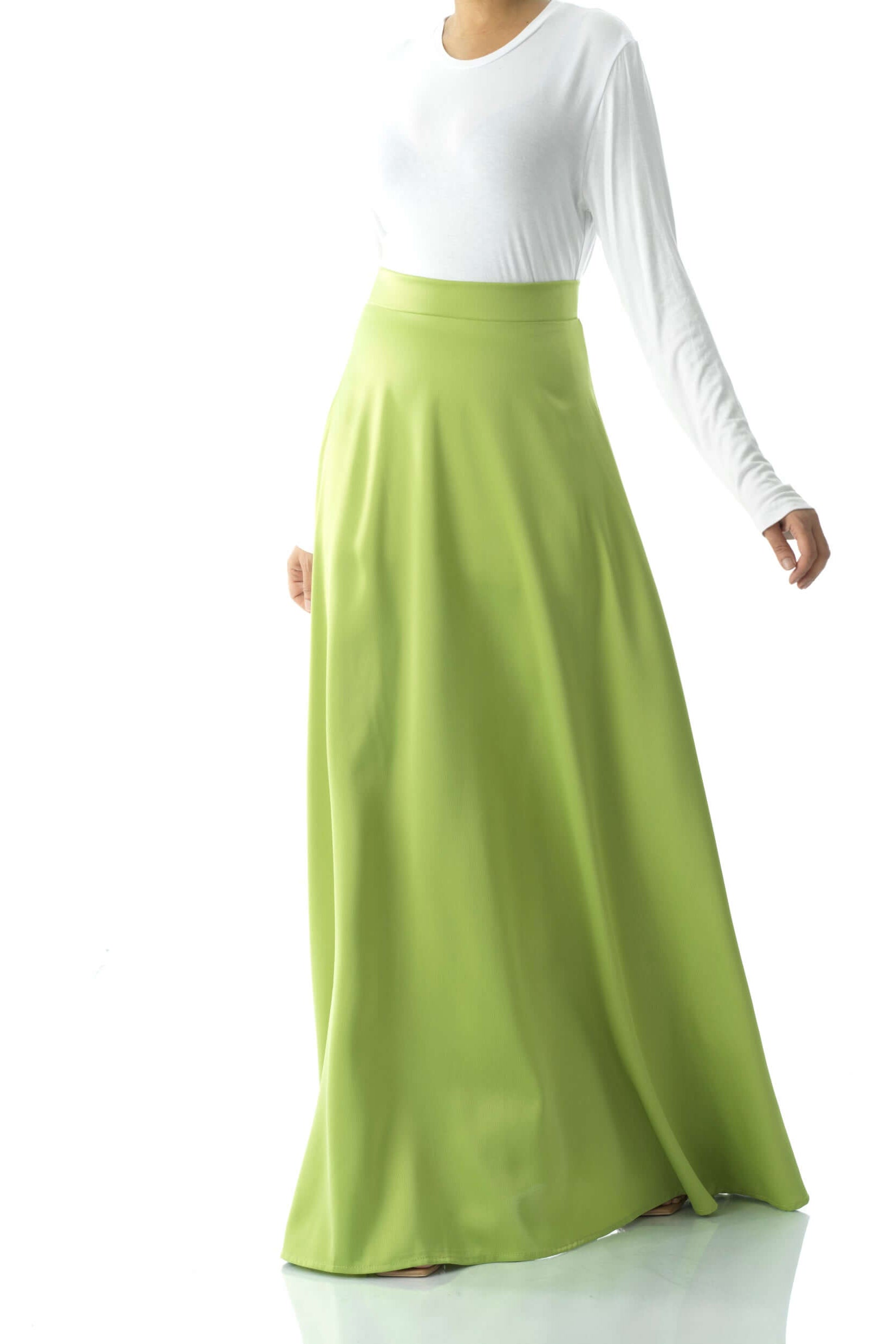 Elegant satin maxi skirt Kabayare