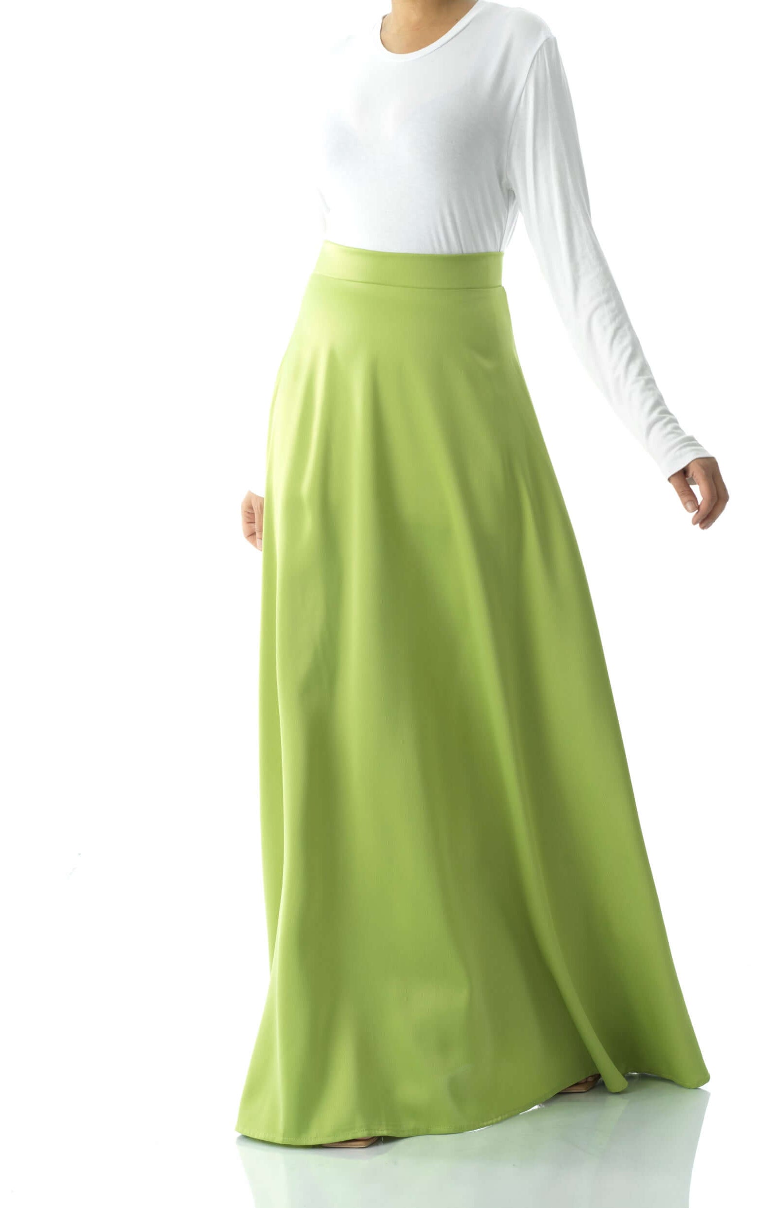 Elegant satin maxi skirt Kabayare