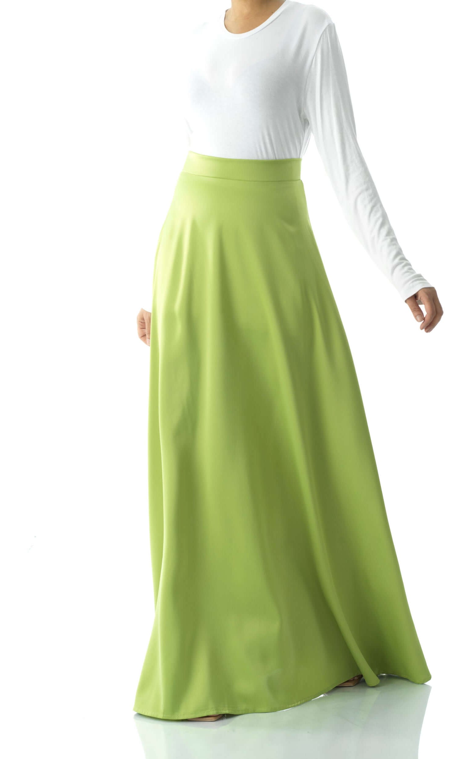 Elegant satin maxi skirt Kabayare