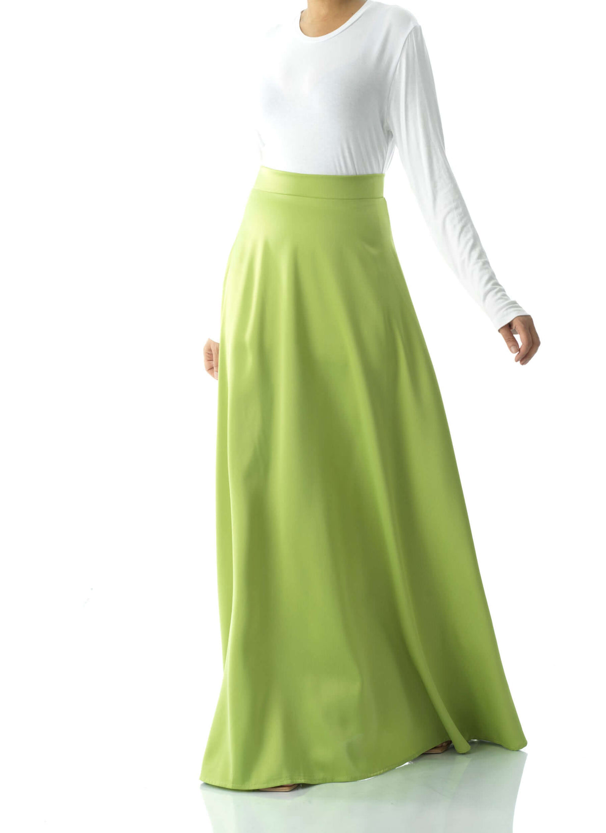 Elegant satin maxi skirt Kabayare