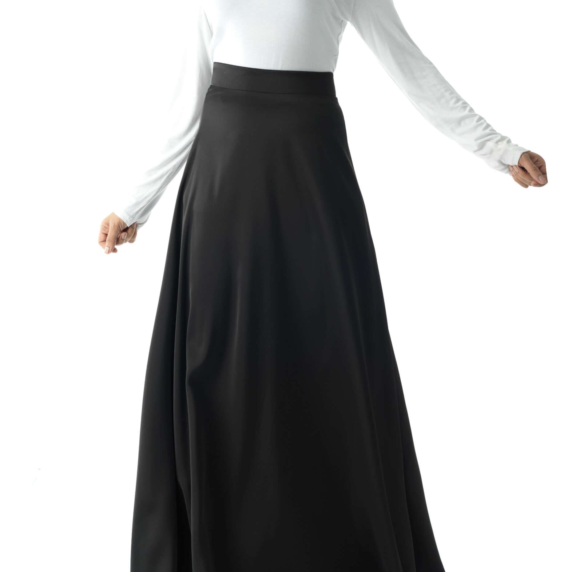 Elegant satin maxi skirt Kabayare