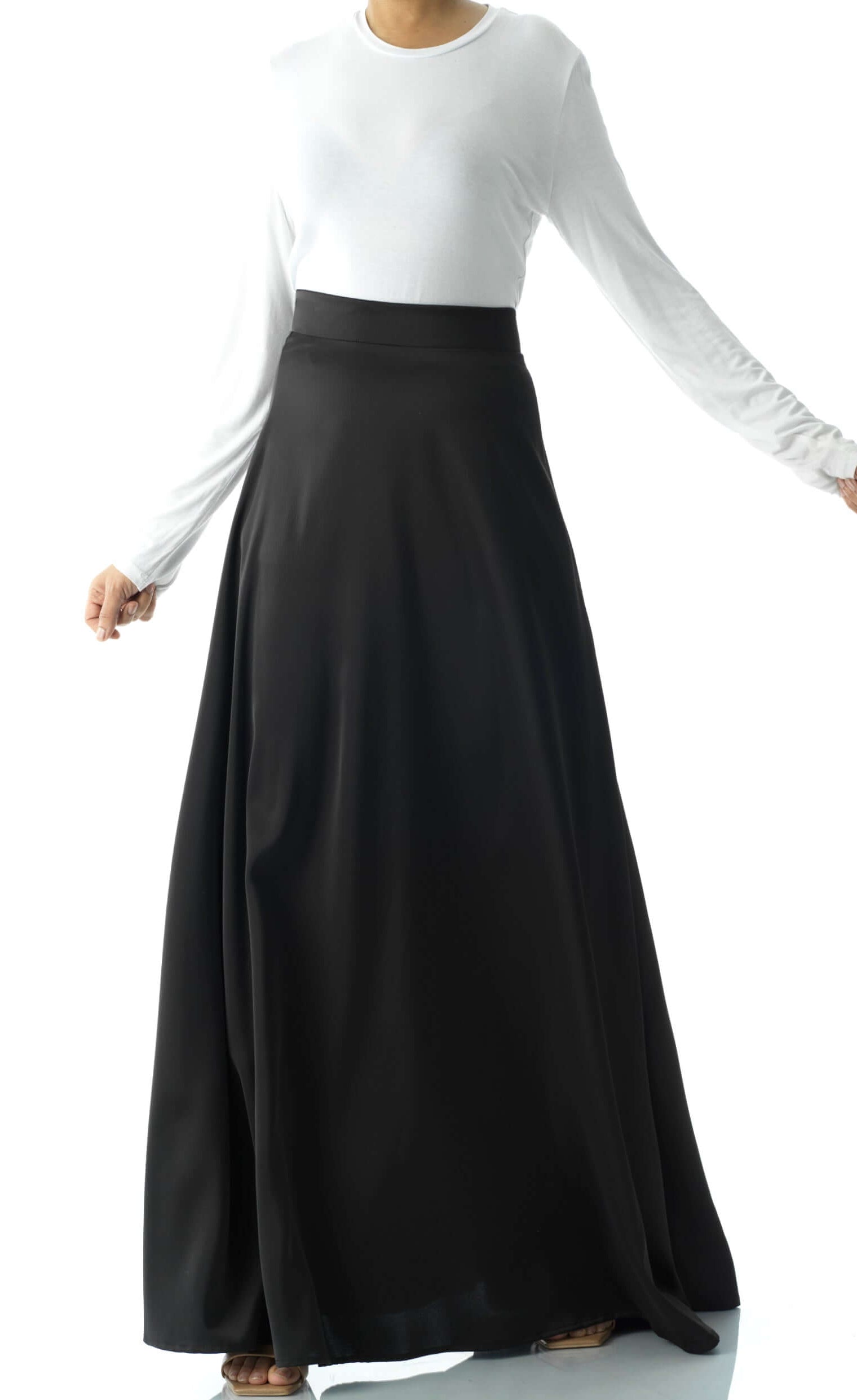 Elegant satin maxi skirt Kabayare