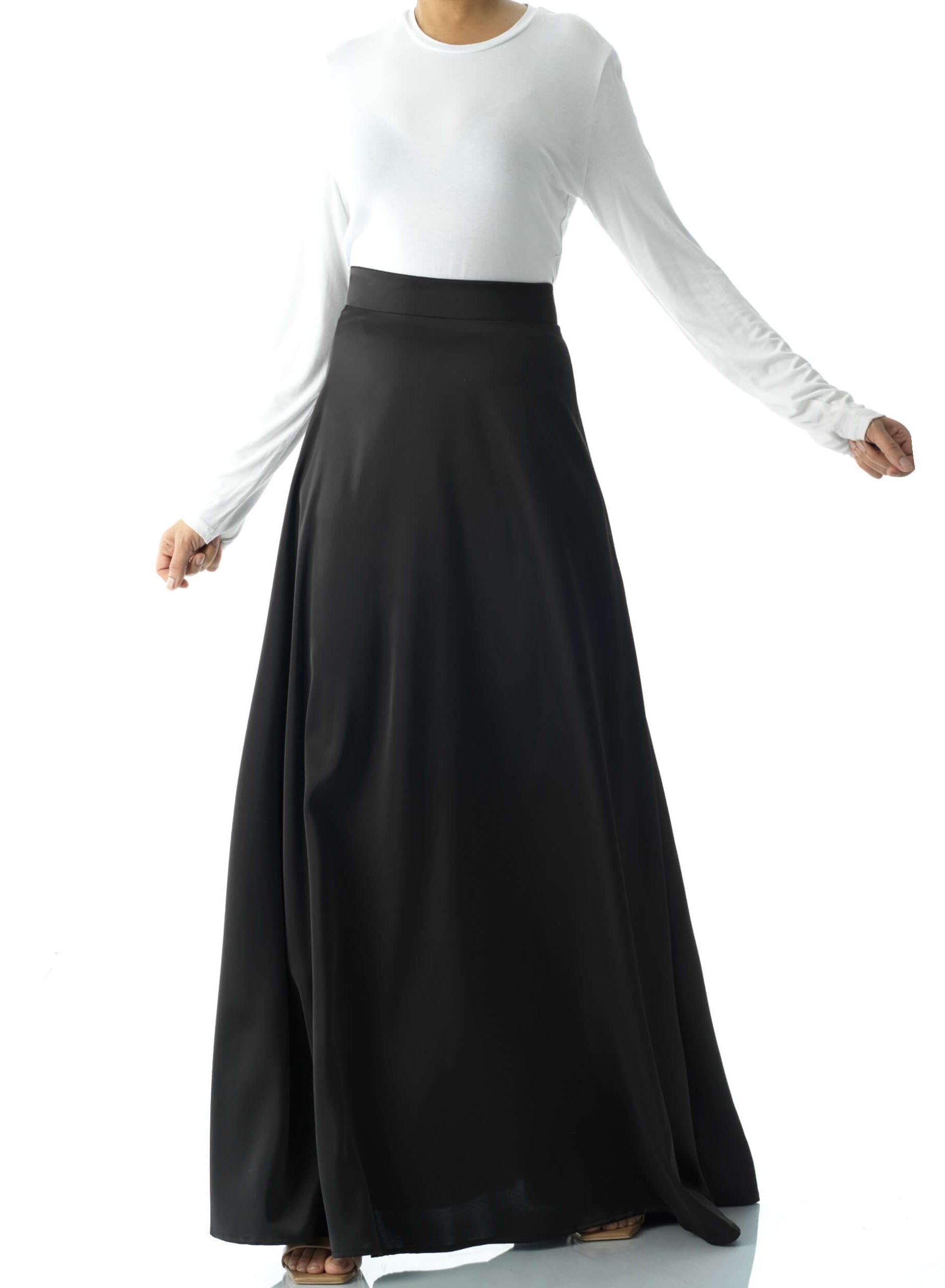 Elegant satin maxi skirt Kabayare