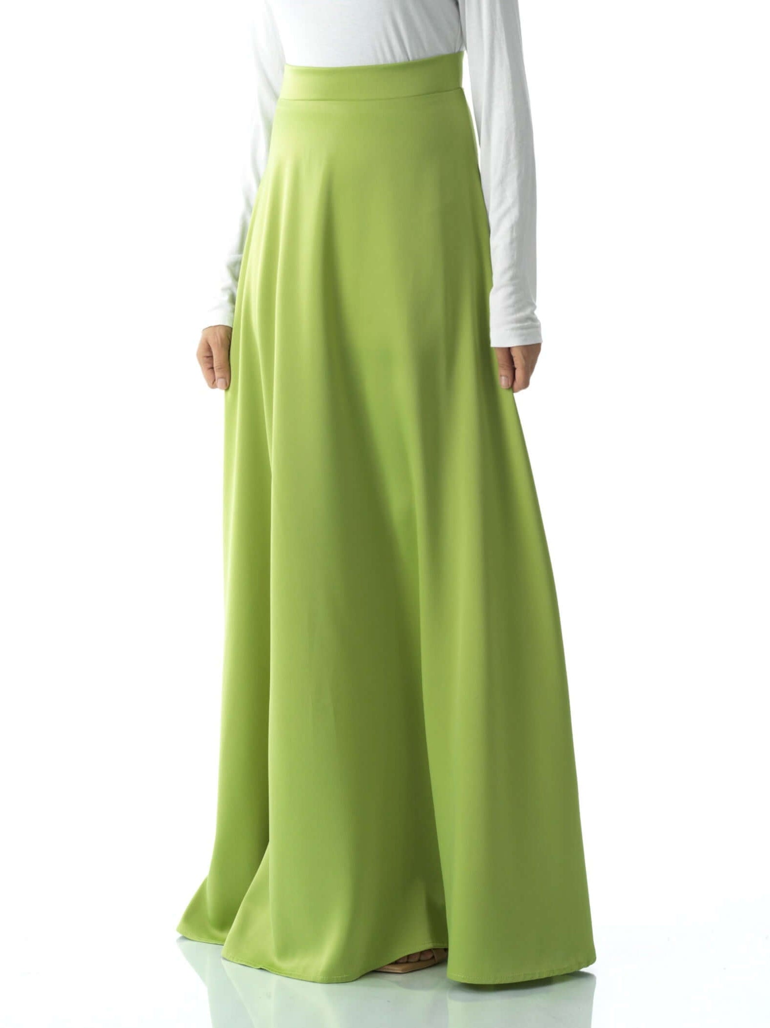 Elegant satin maxi skirt Kabayare