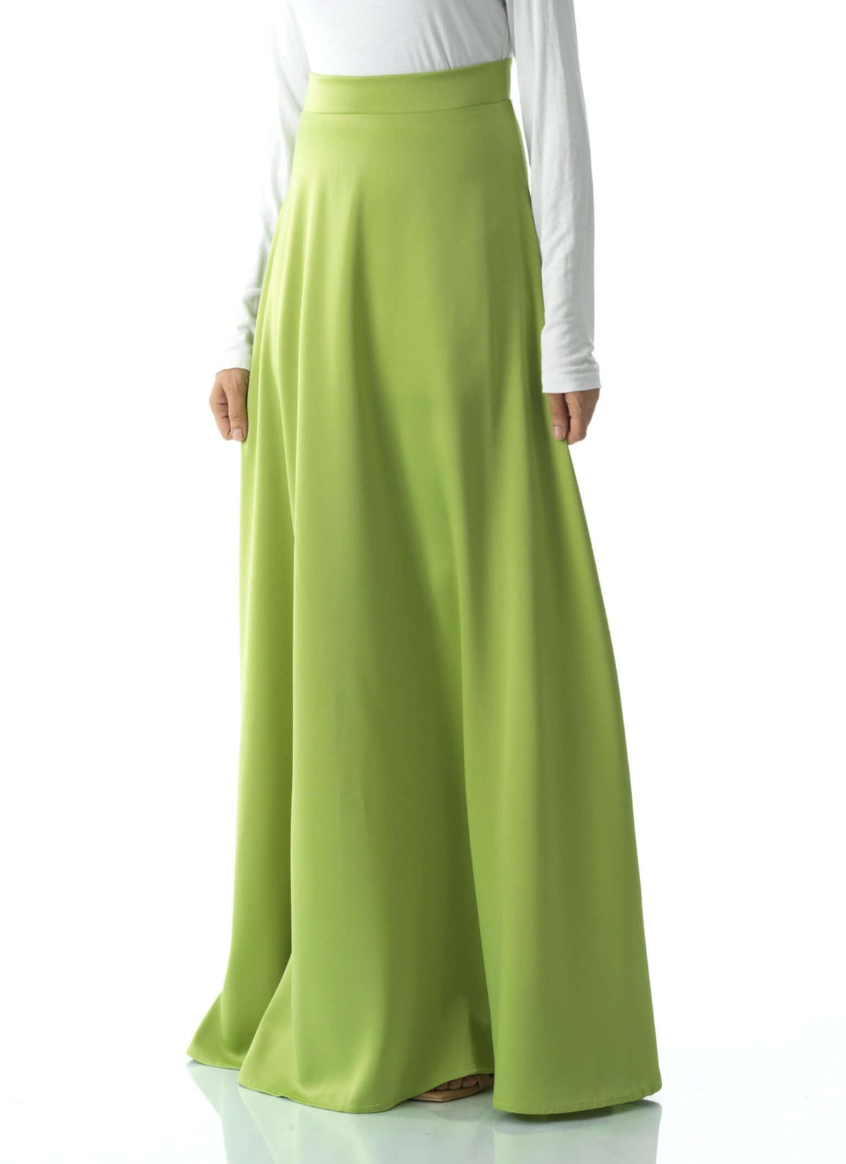 Elegant satin maxi skirt Kabayare