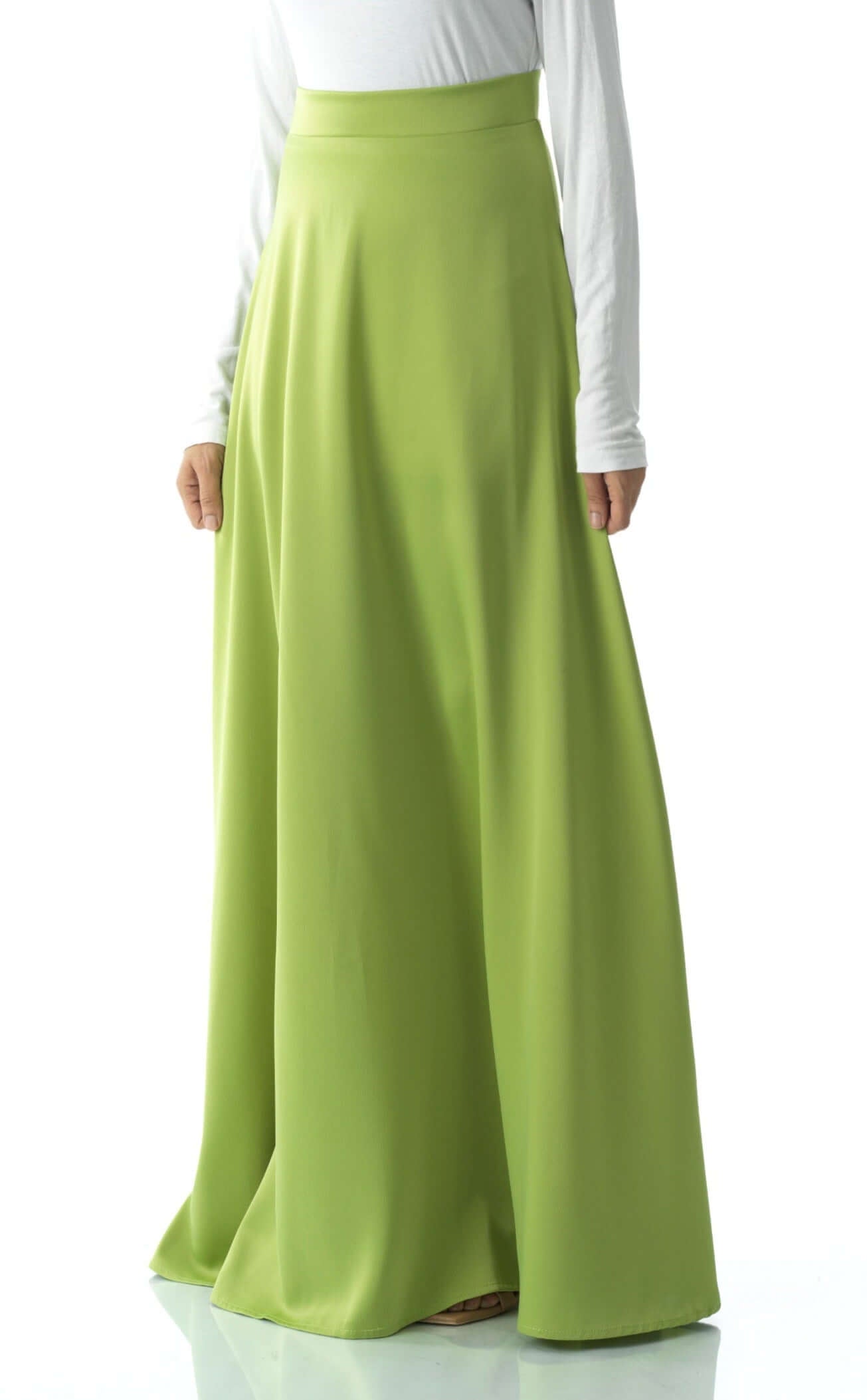 Elegant satin maxi skirt Kabayare