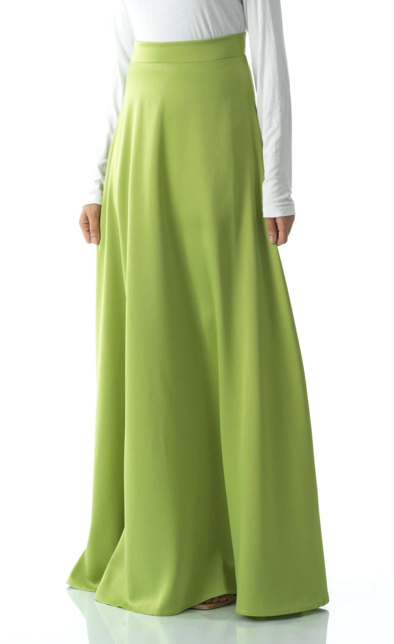 Elegant satin maxi skirt Kabayare