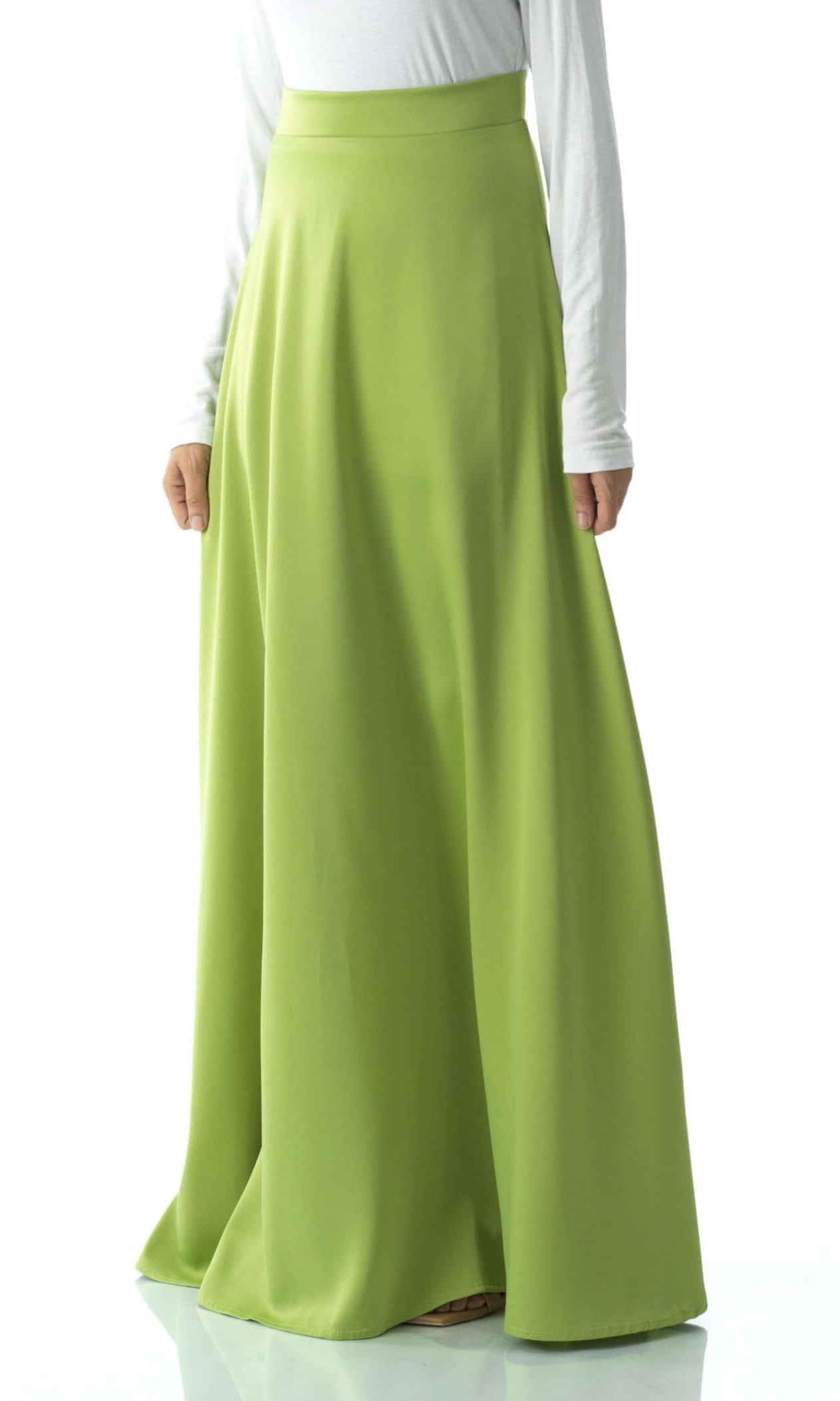 Elegant satin maxi skirt Kabayare