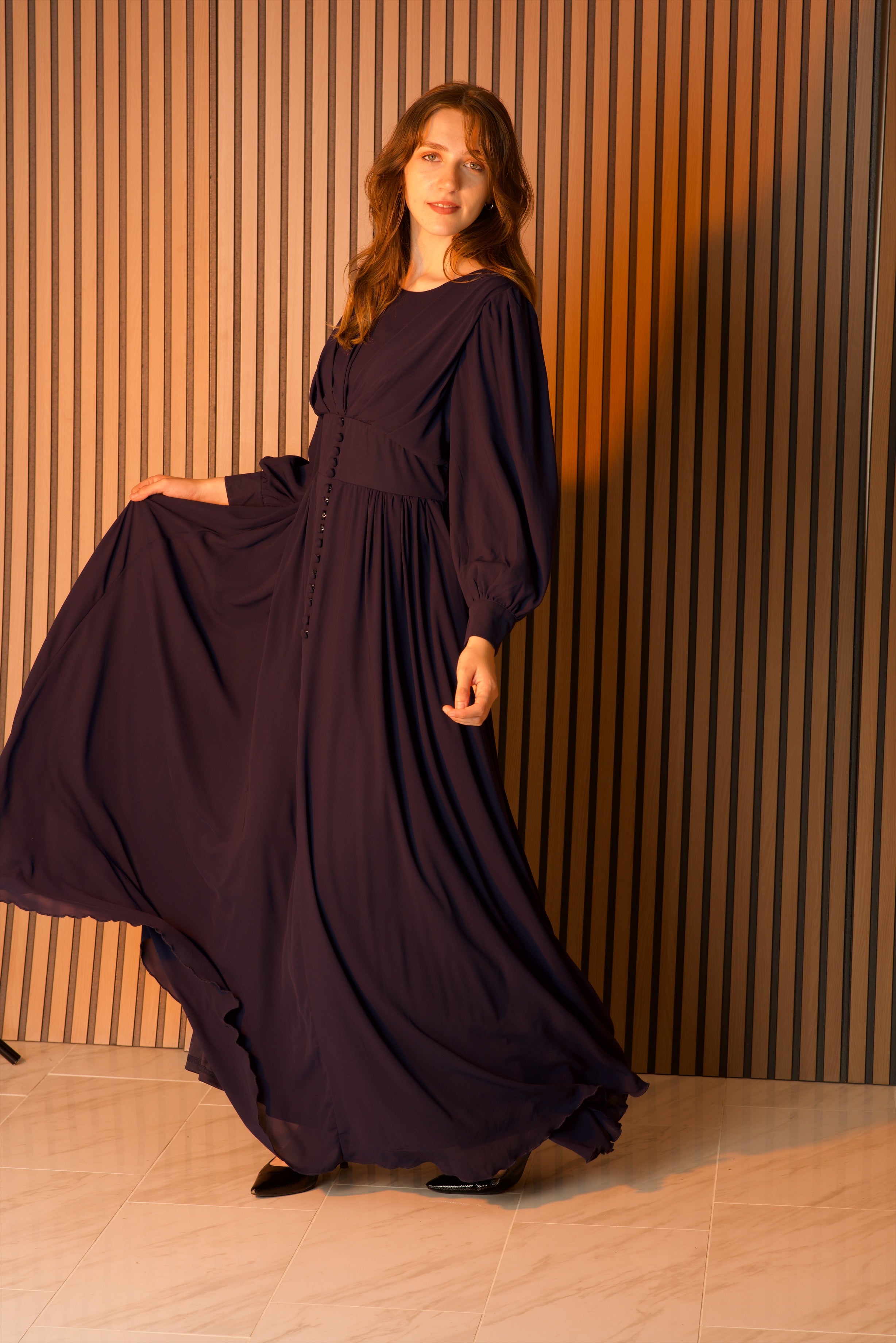 Elizabeth devoted modest maxi dress Kabayare