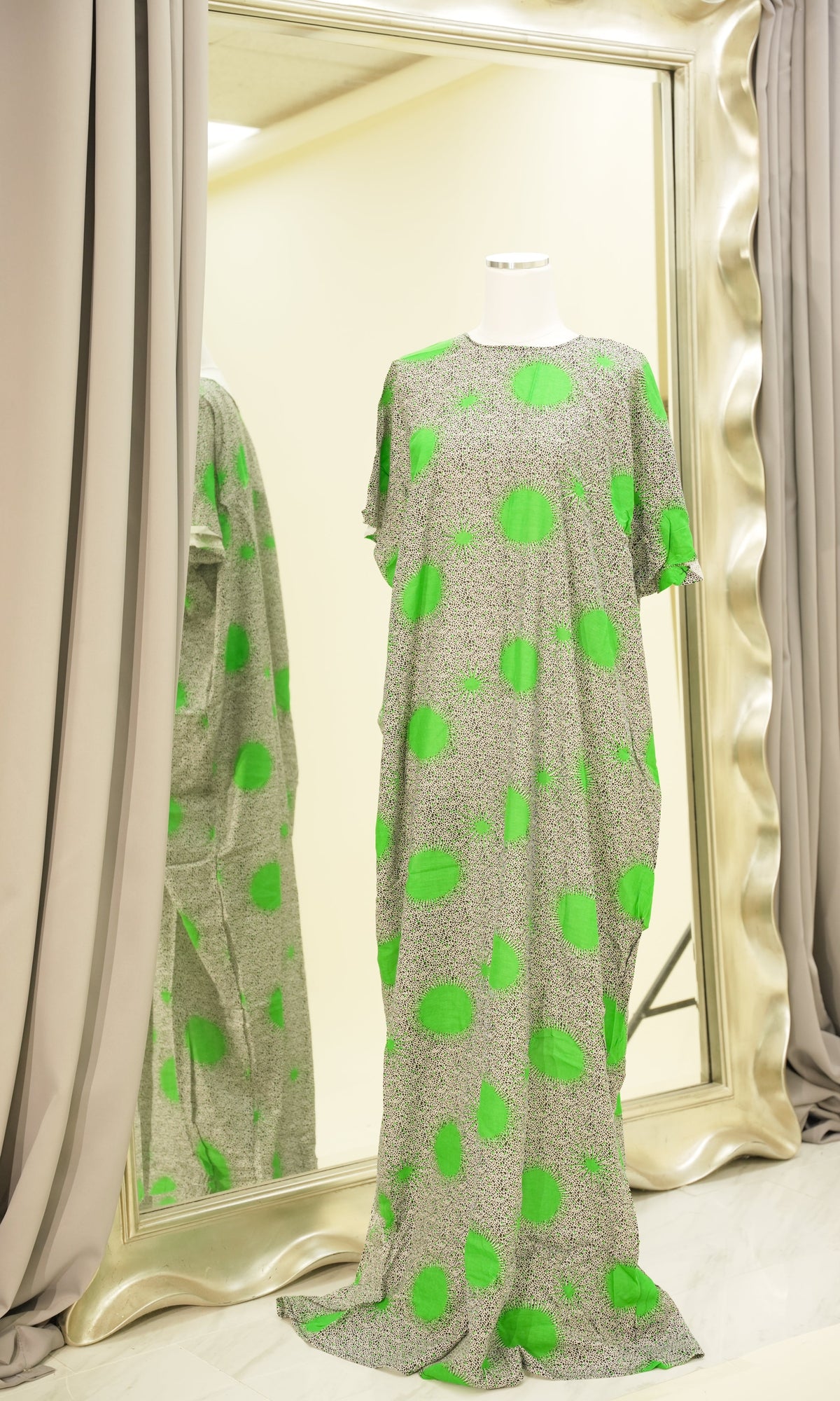 flashing sun print bati dress Kabayare