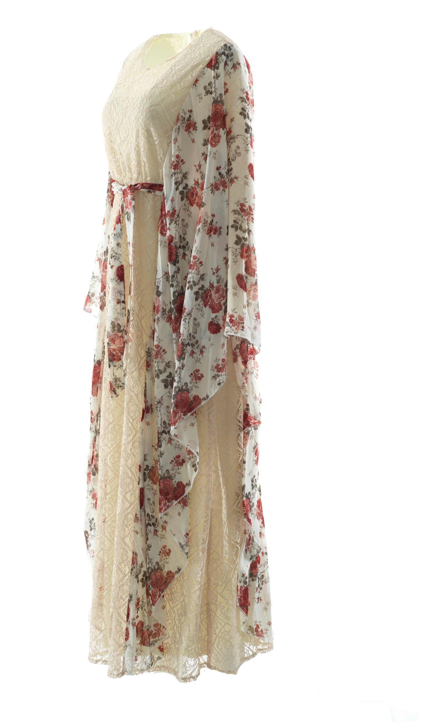 floral butterfly Chiffon Kaftan abaya Kabayare