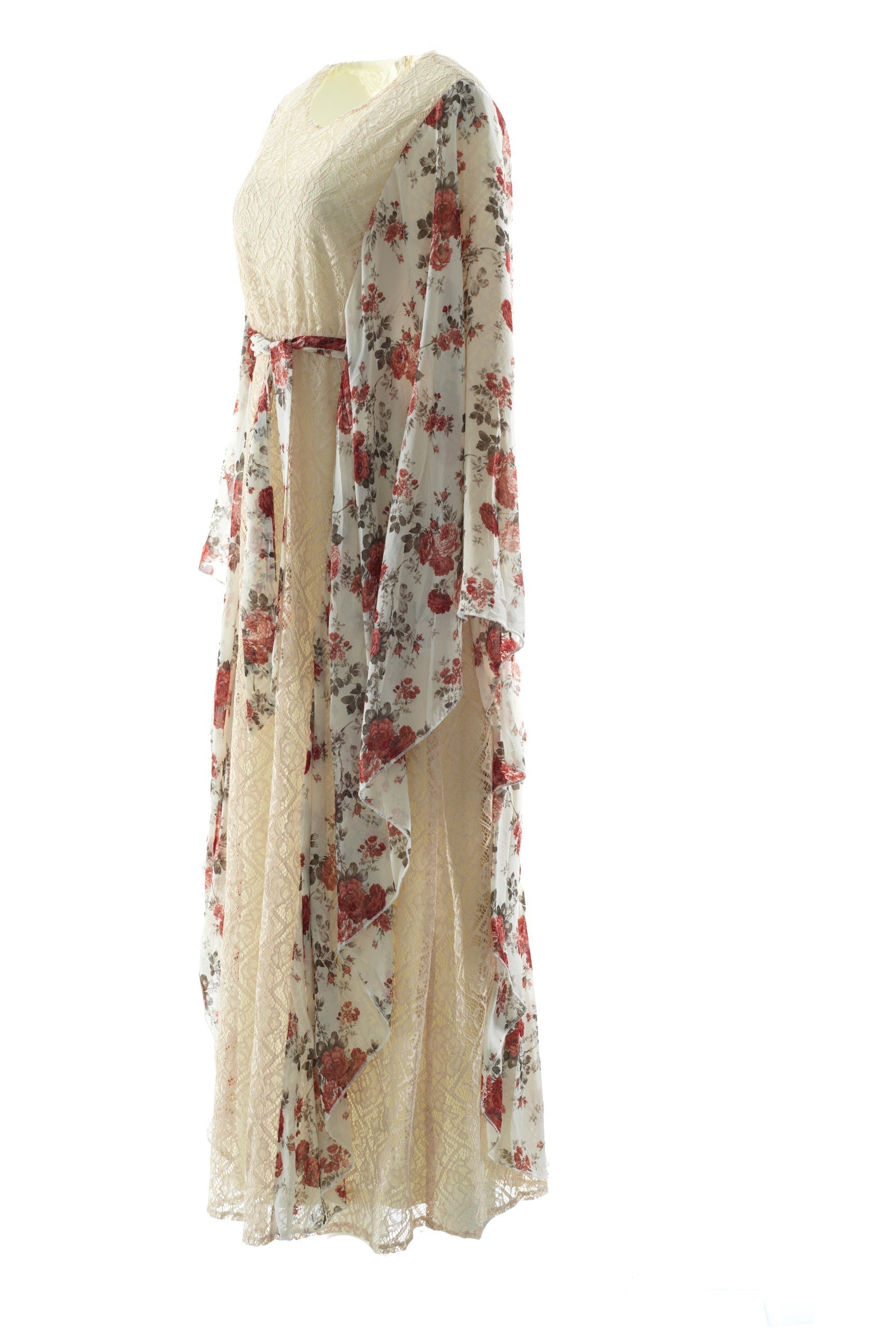 floral butterfly Chiffon Kaftan abaya Kabayare