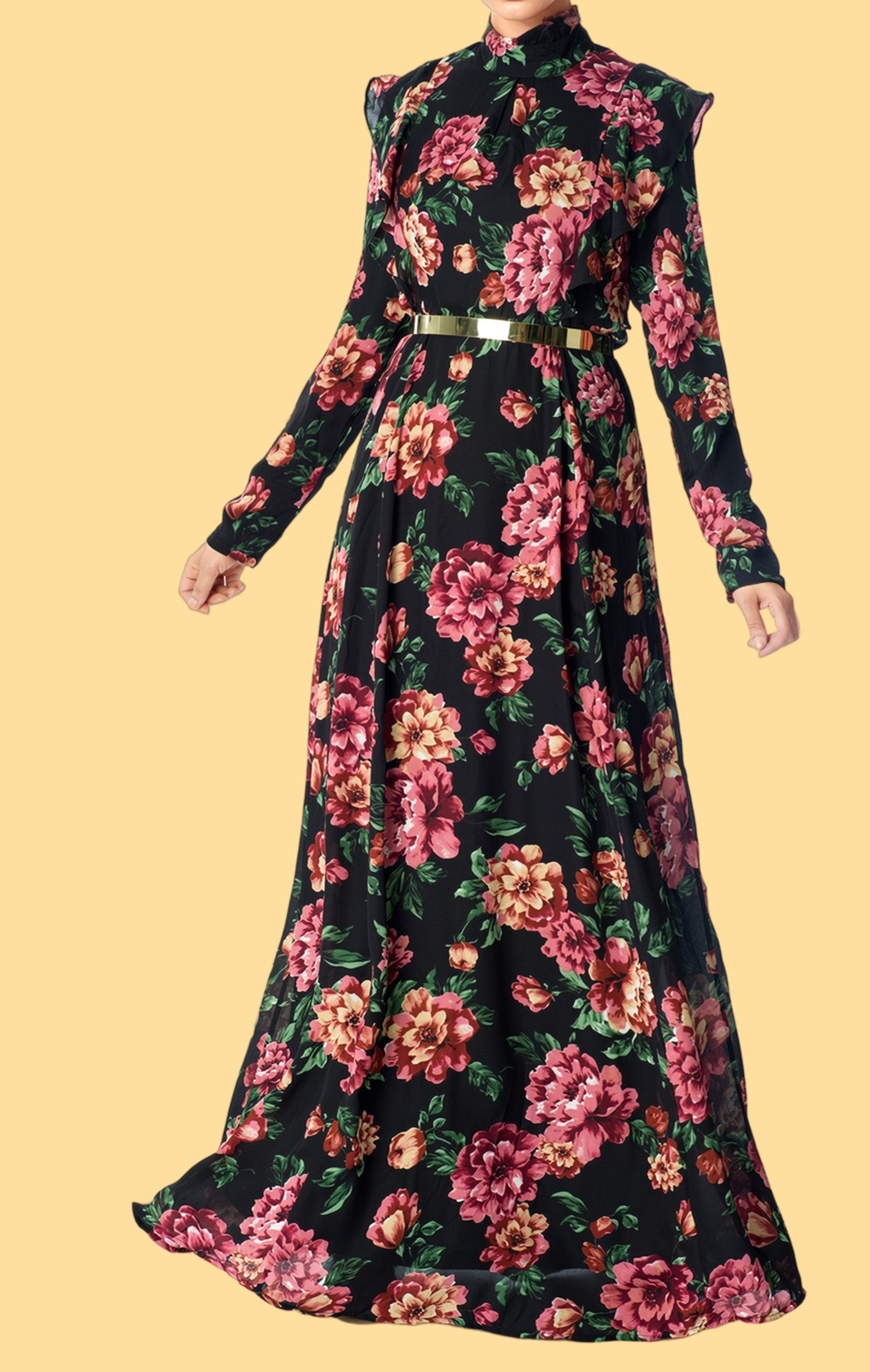 French Countryside Vintage modest dress Kabayare