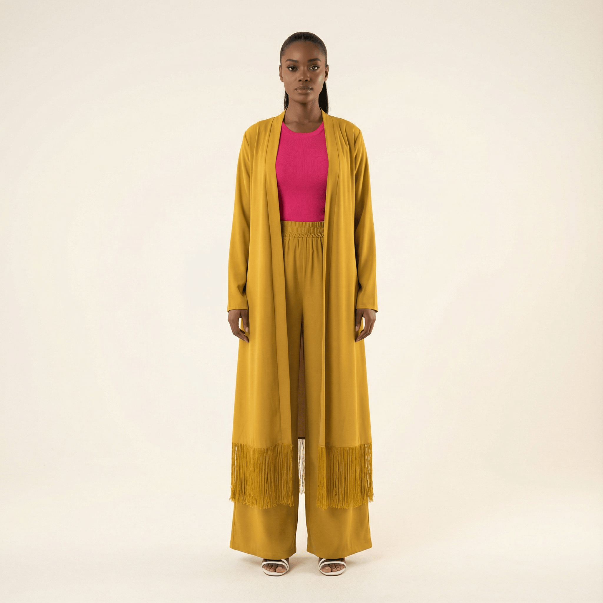 Fringe detail Matching set Kabayare