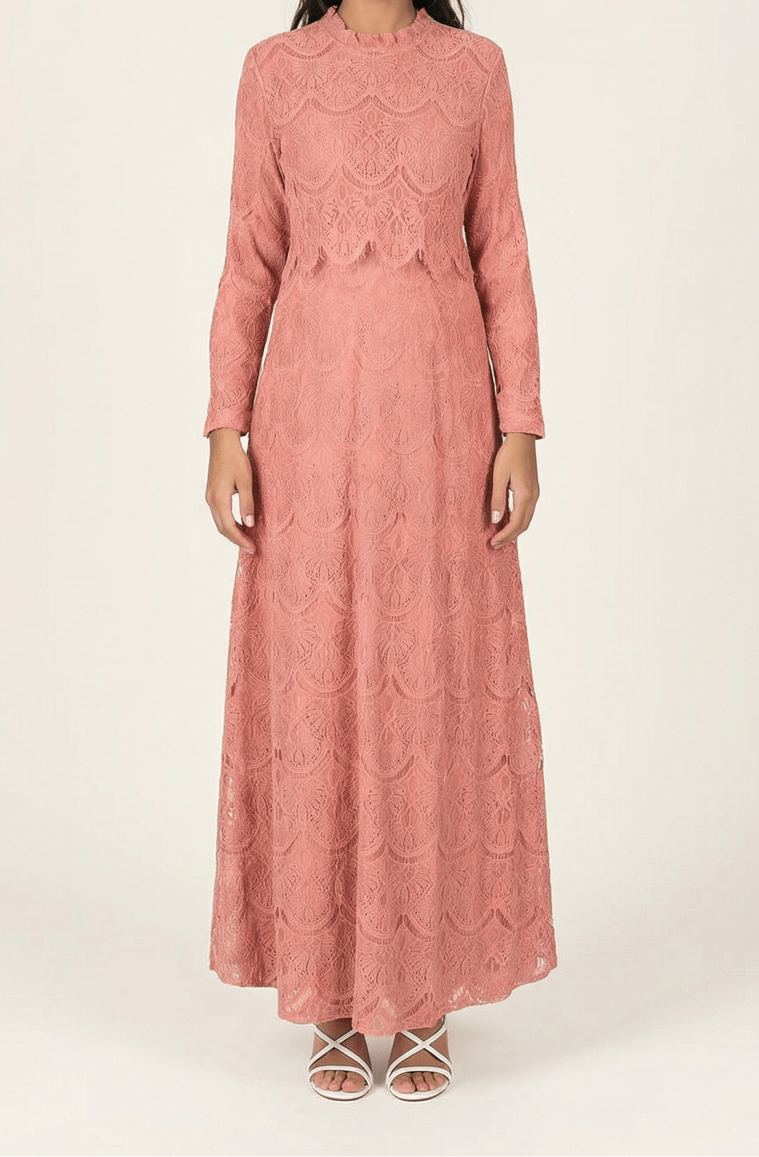 Giovanna lace crop top dress Kabayare