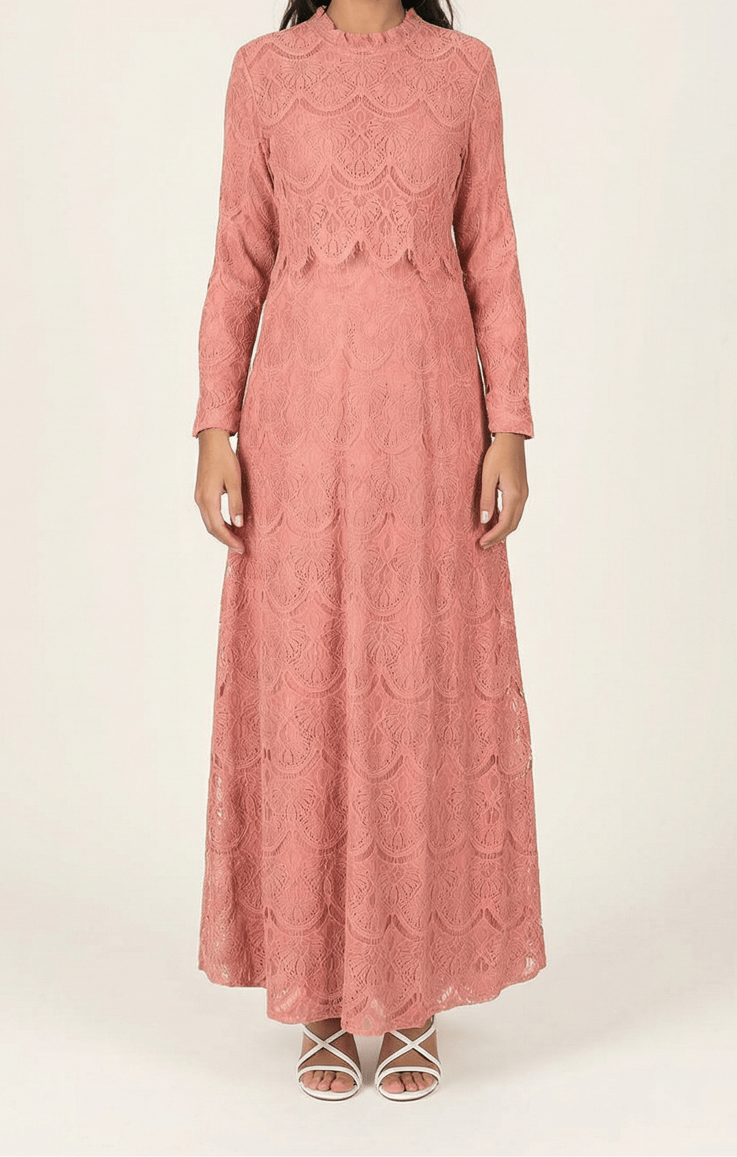 Giovanna lace crop top dress Kabayare
