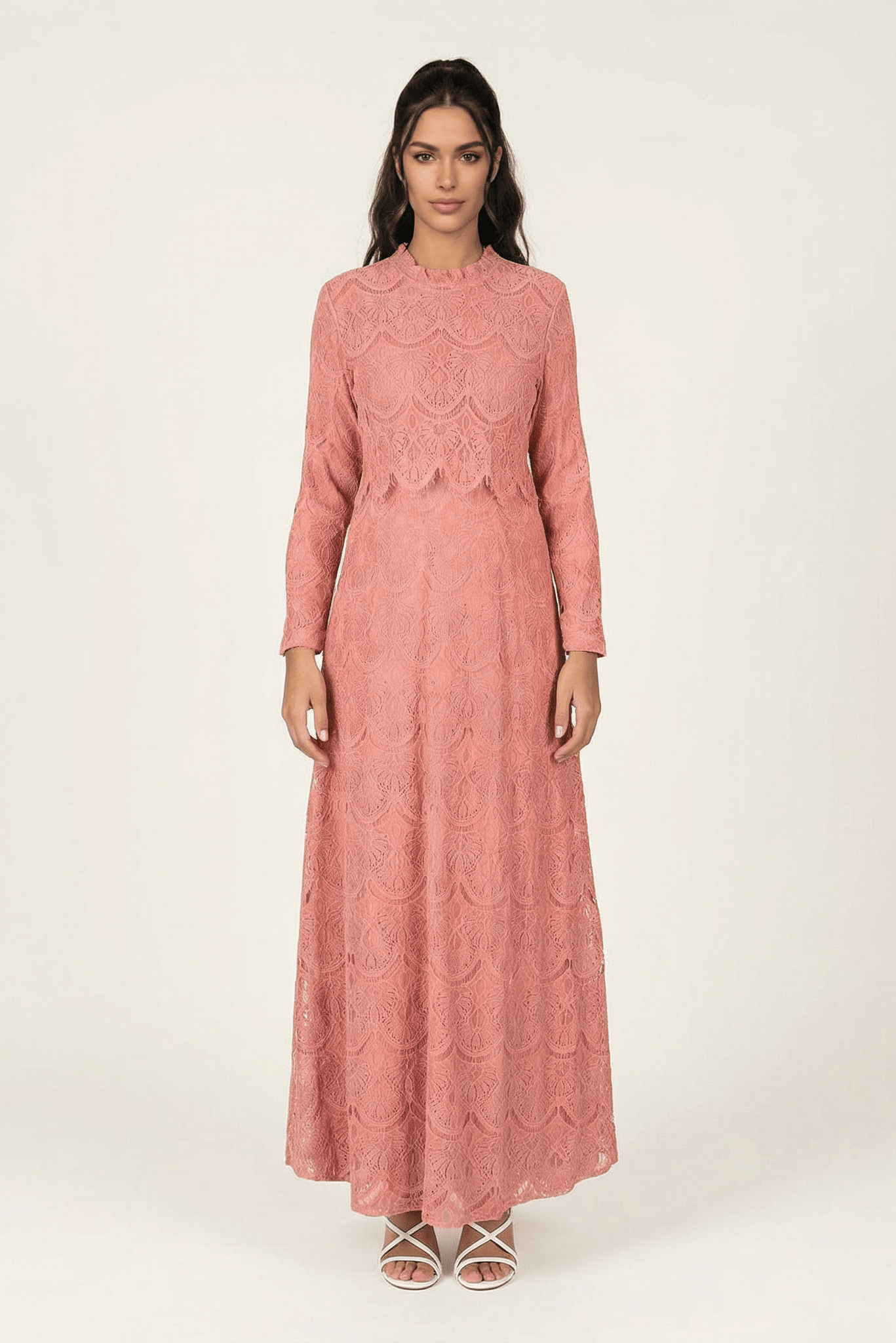 Giovanna lace crop top dress Kabayare