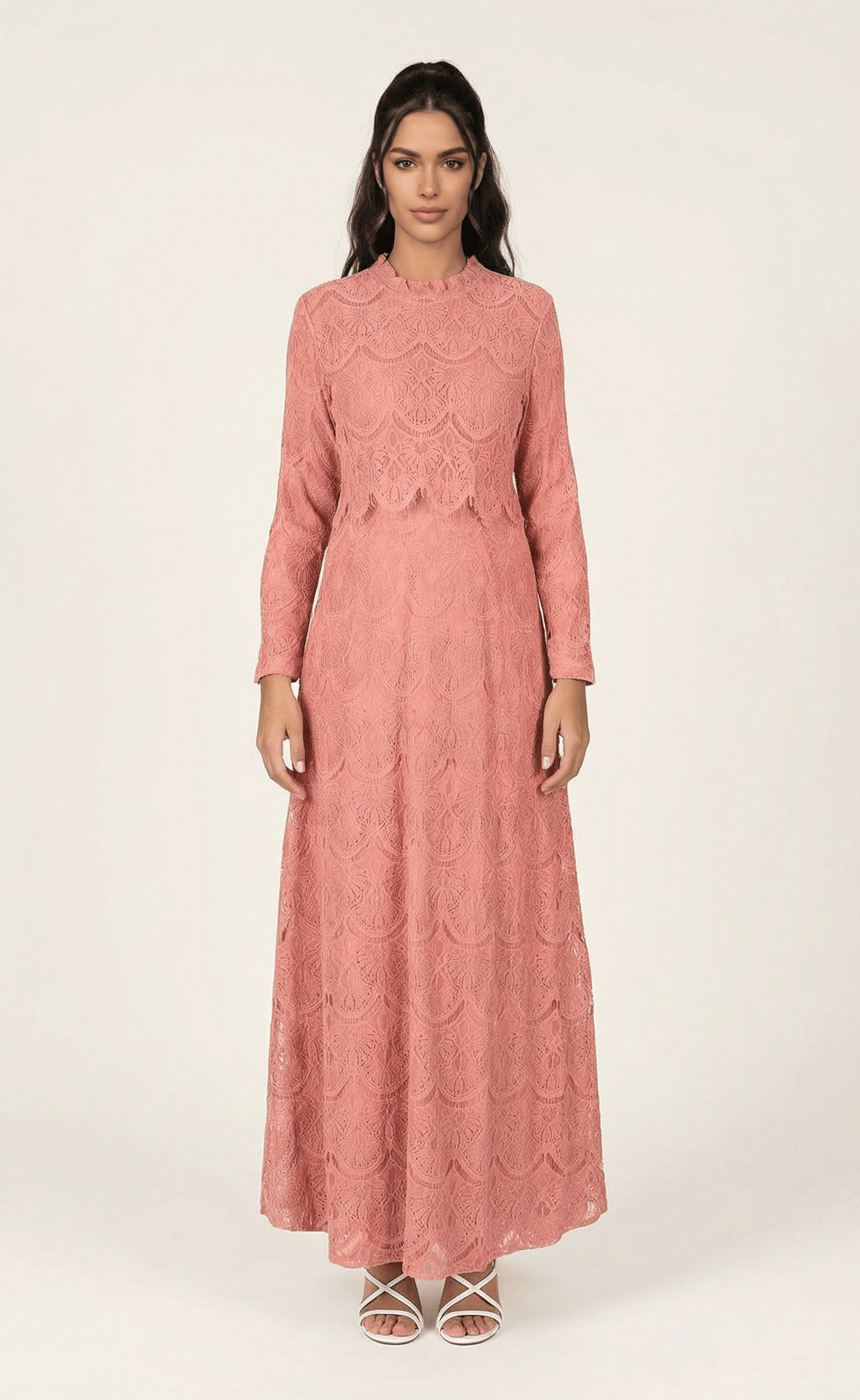 Giovanna lace crop top dress Kabayare