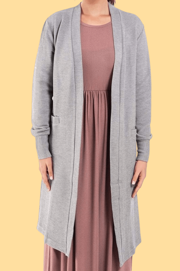 Gray cozy signature sweater Kabayare