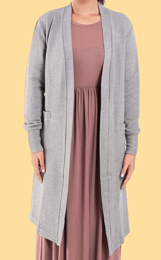 Gray cozy signature sweater Kabayare