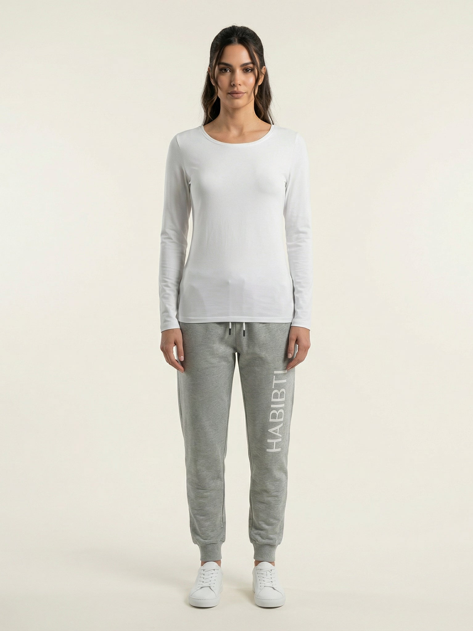Gray Habibti sweat Pants Kabayare