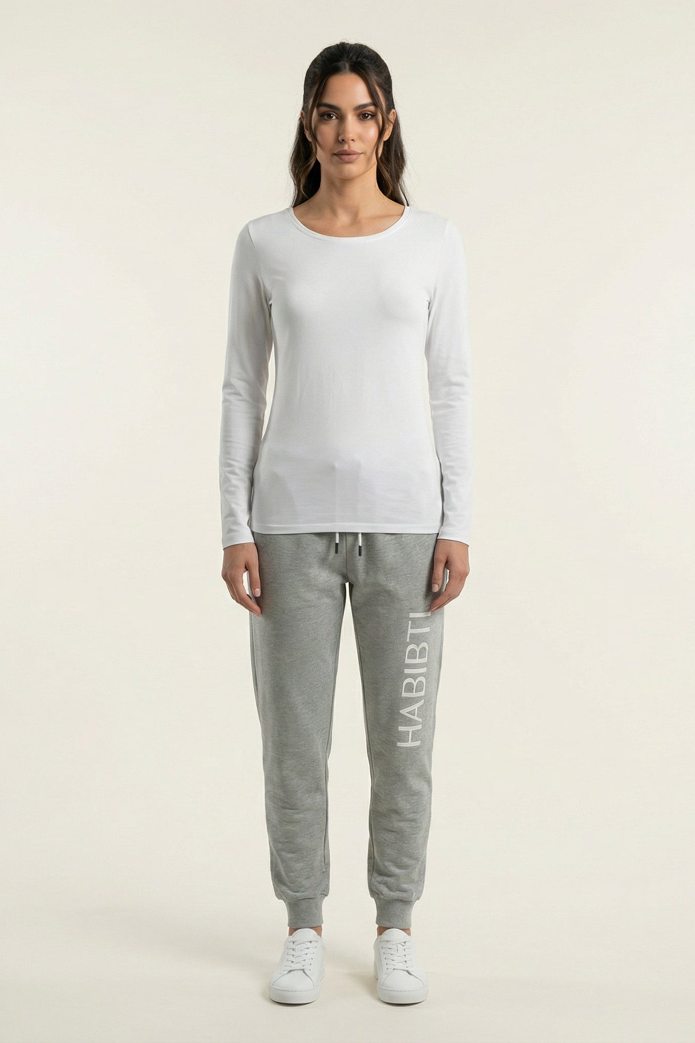 Gray Habibti sweat Pants Kabayare