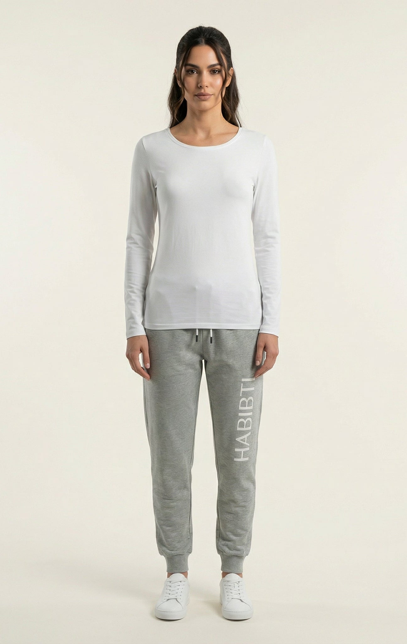 Gray Habibti sweat Pants Kabayare
