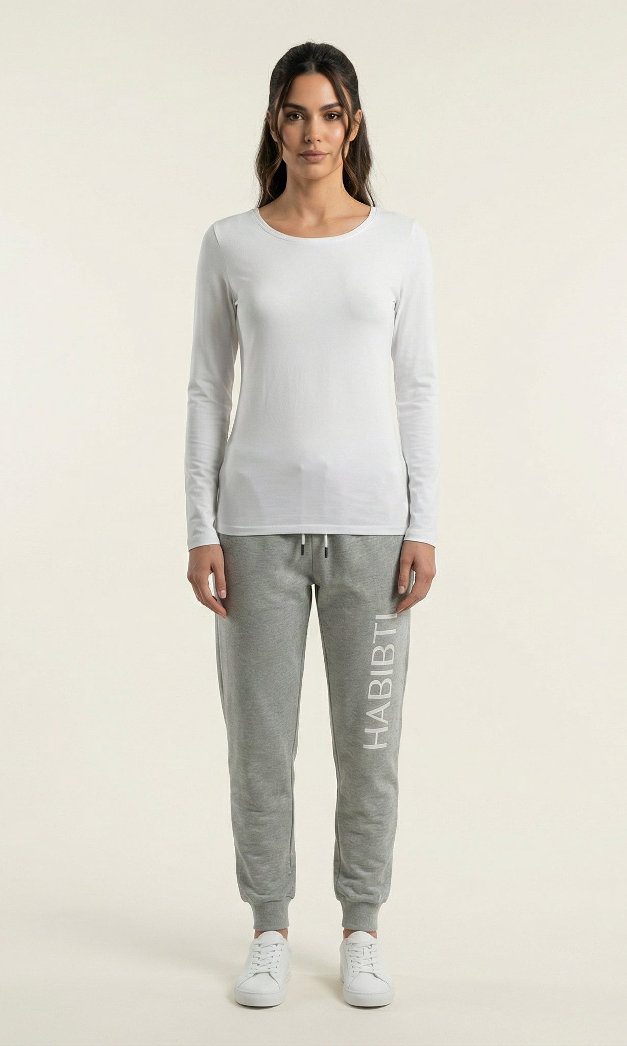 Gray Habibti sweat Pants Kabayare