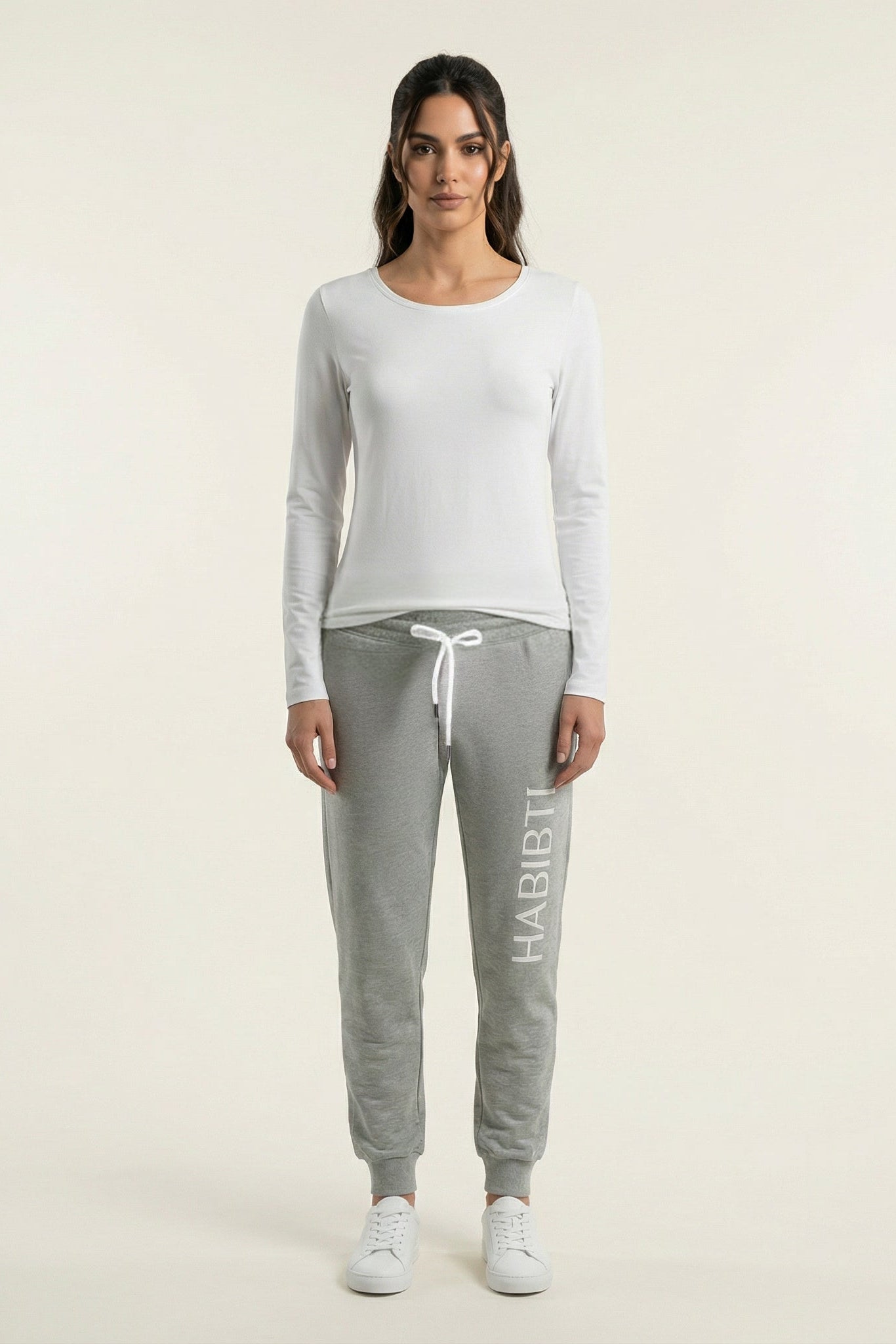 Gray Habibti sweat Pants Kabayare