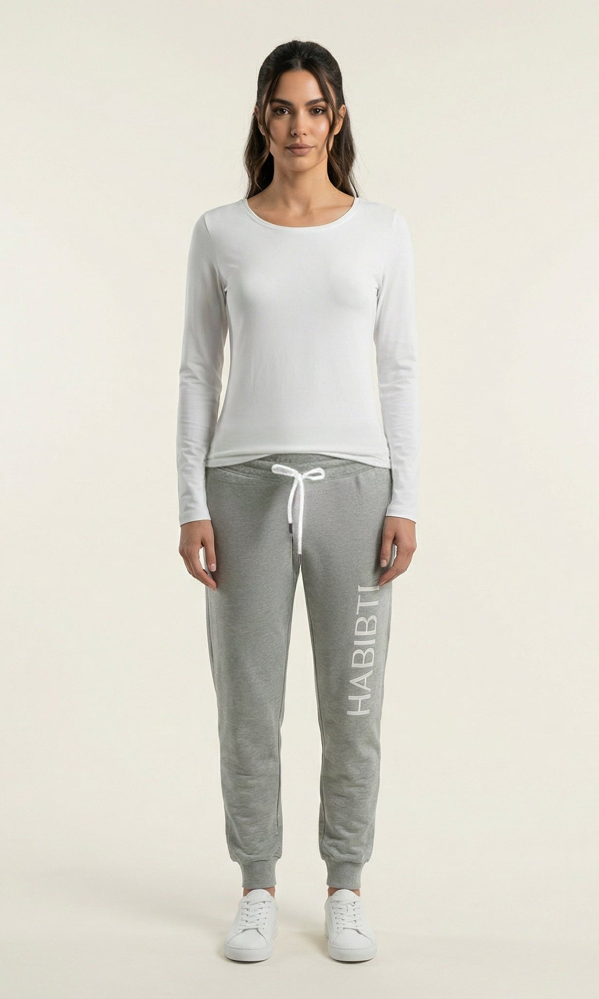 Gray Habibti sweat Pants Kabayare