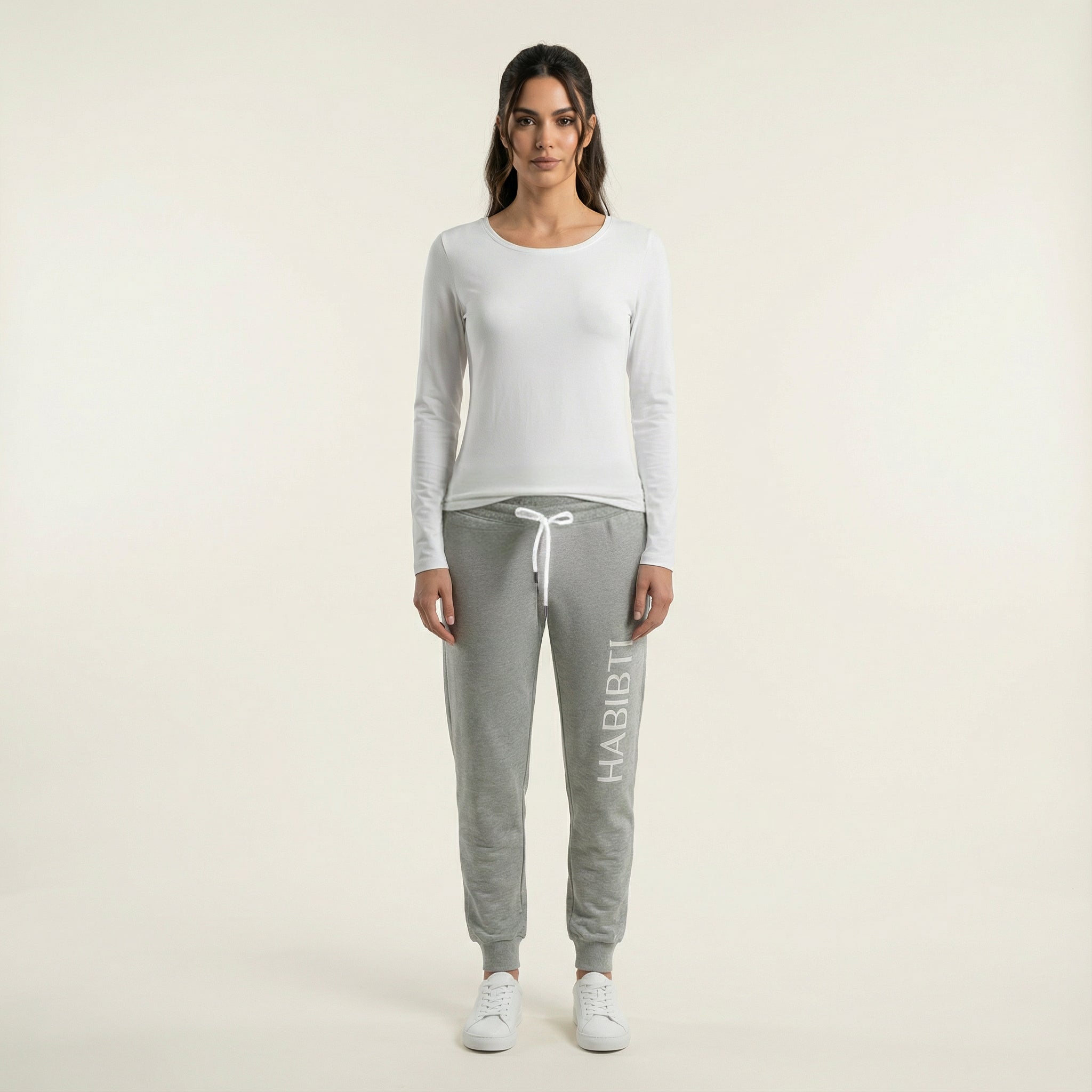 Gray Habibti sweat Pants Kabayare