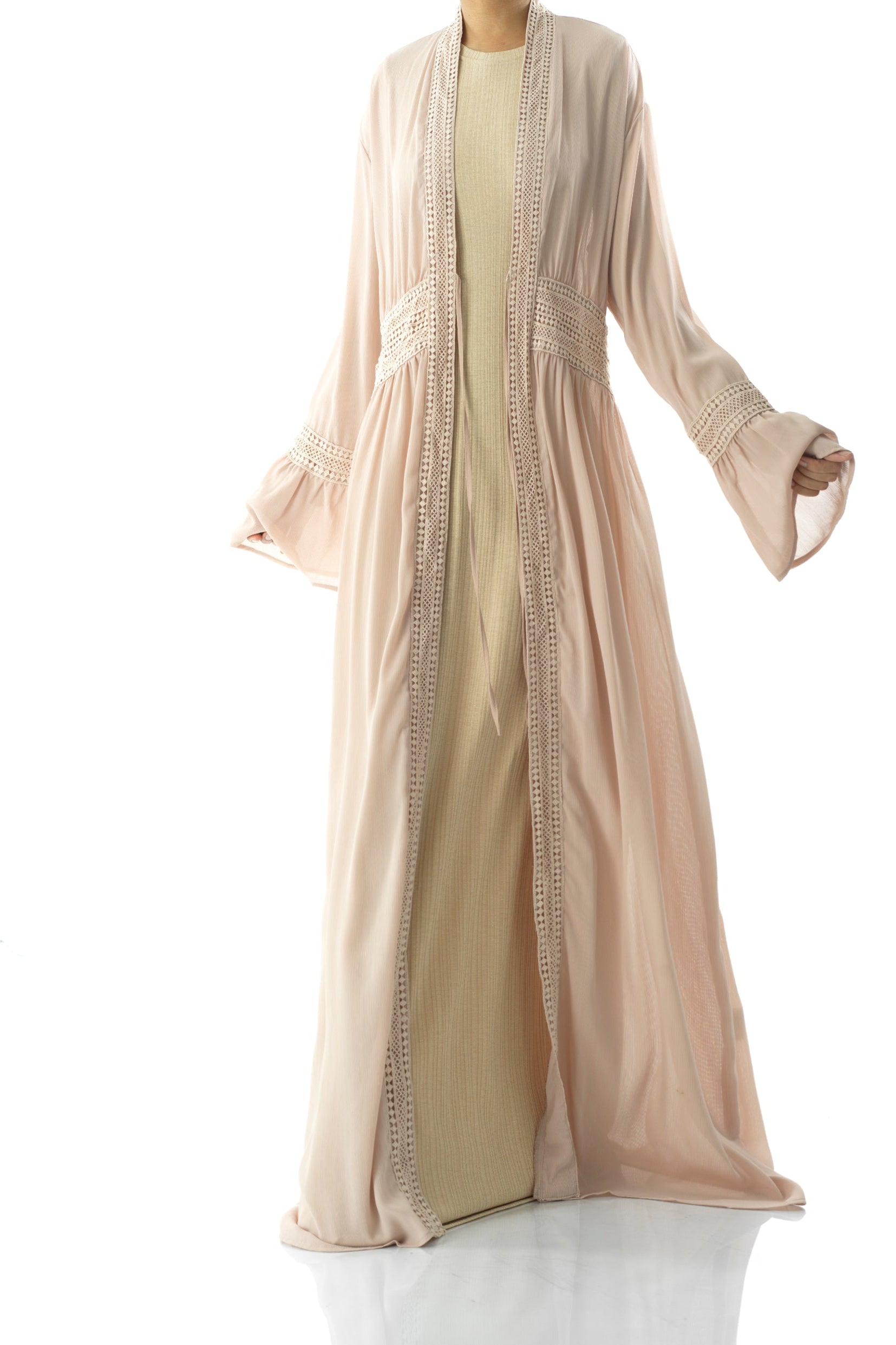 Hayati embroidery detail chiffon abaya Kabayare