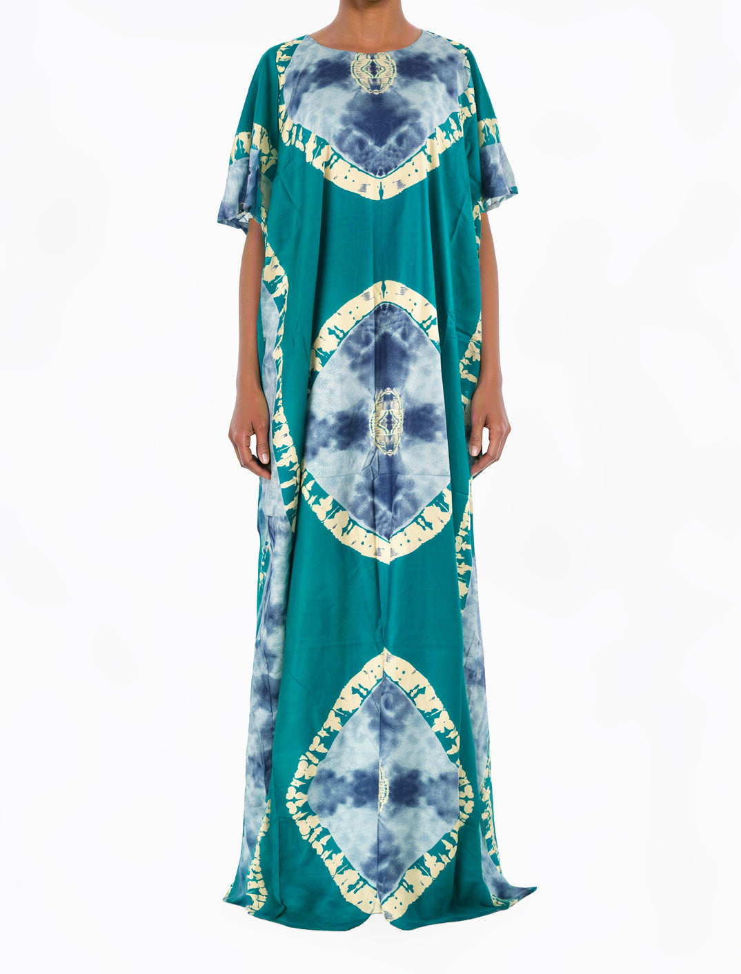 Teal Blue African Queen Bati Dress