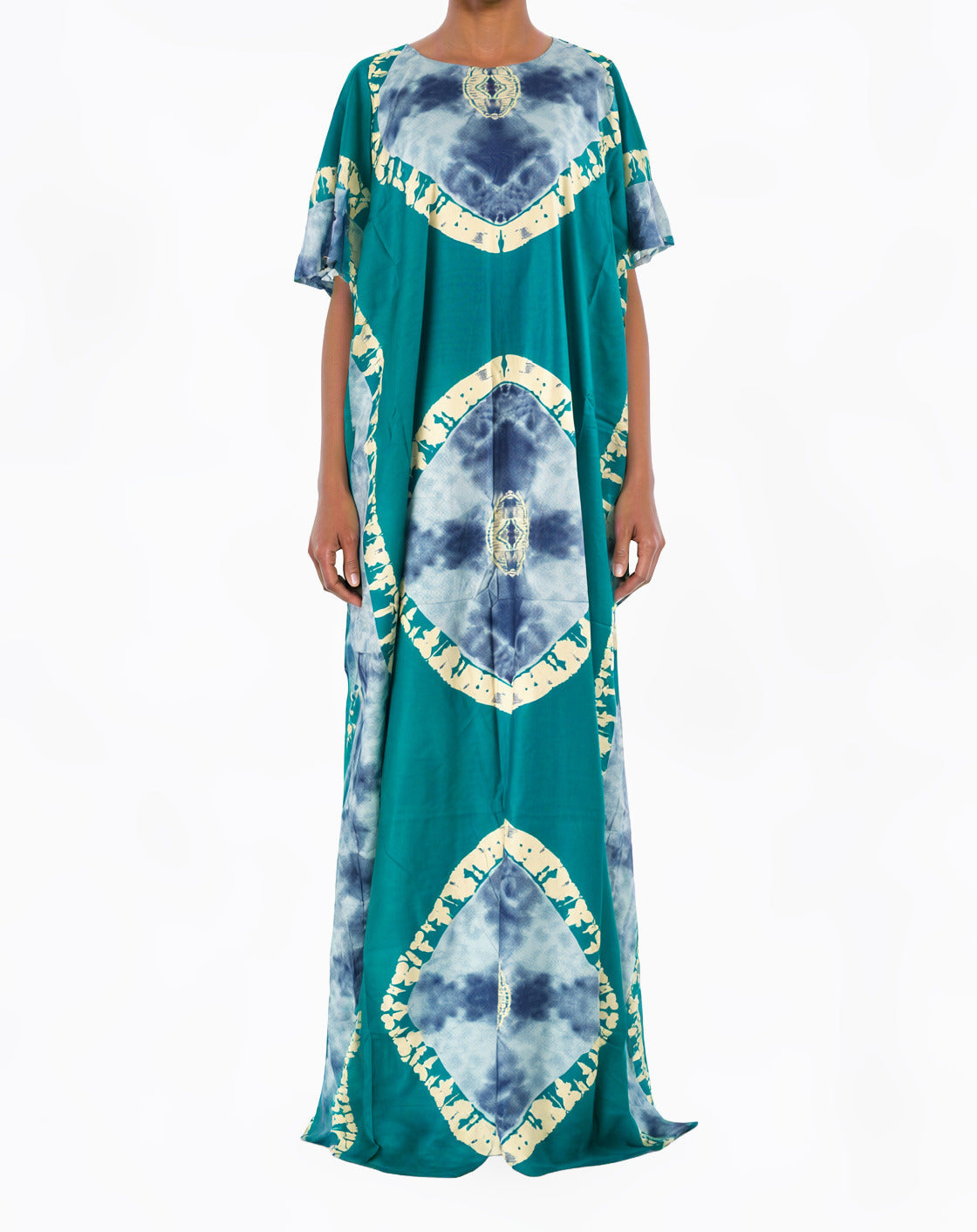 Teal Blue African Queen Bati Dress