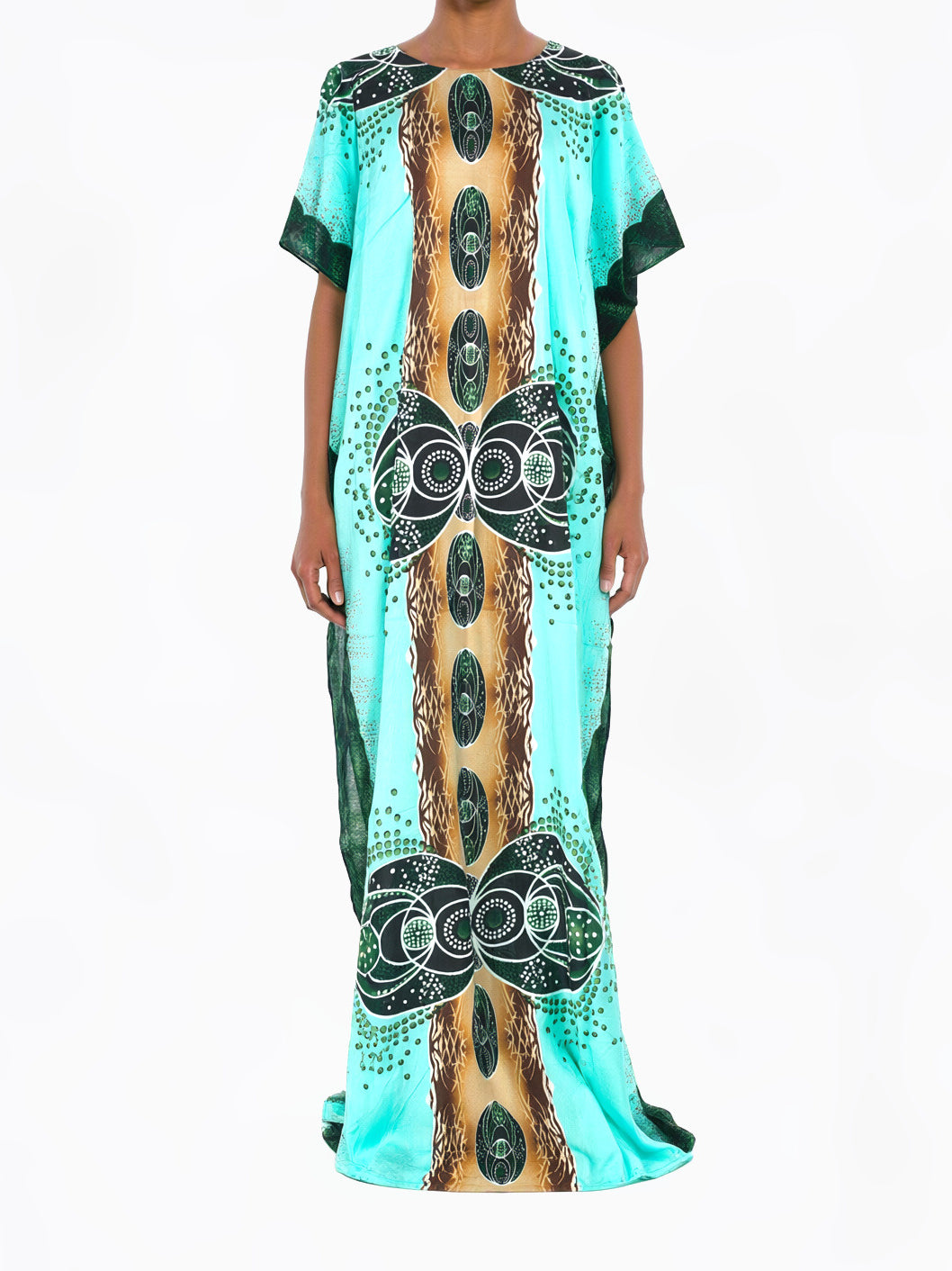 Aqua Baroque Bati Dress