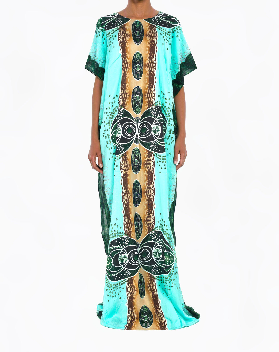 Aqua Baroque Bati Dress