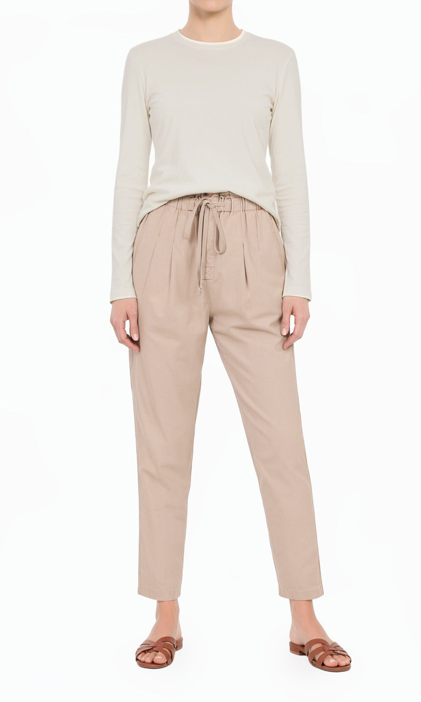 Ash Mocha paperbag waist pants