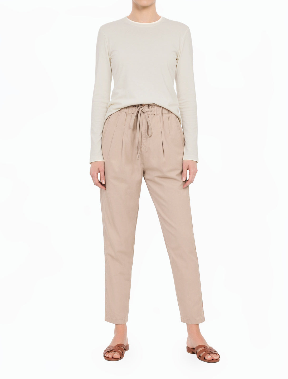 Ash Mocha paperbag waist pants