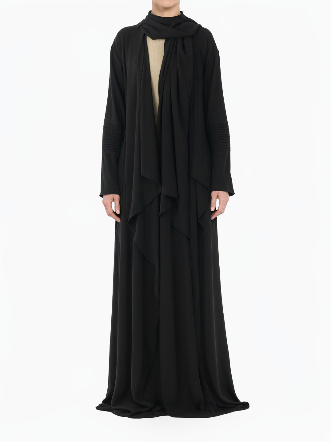 Black Abaya set Angelina draped