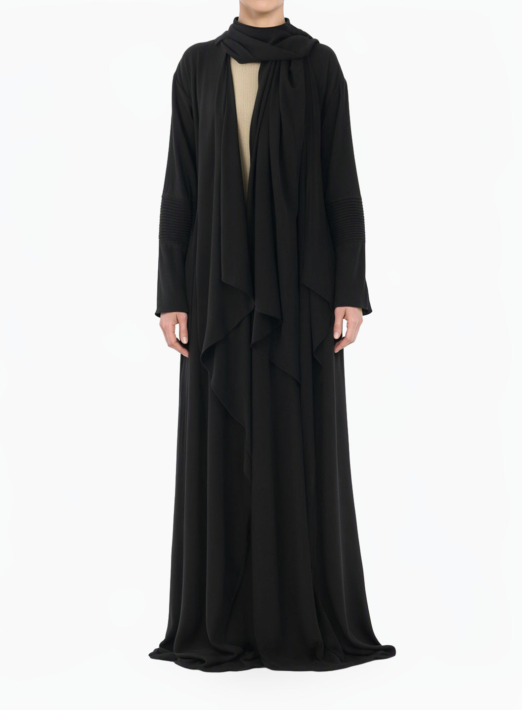 Black Abaya set Angelina draped
