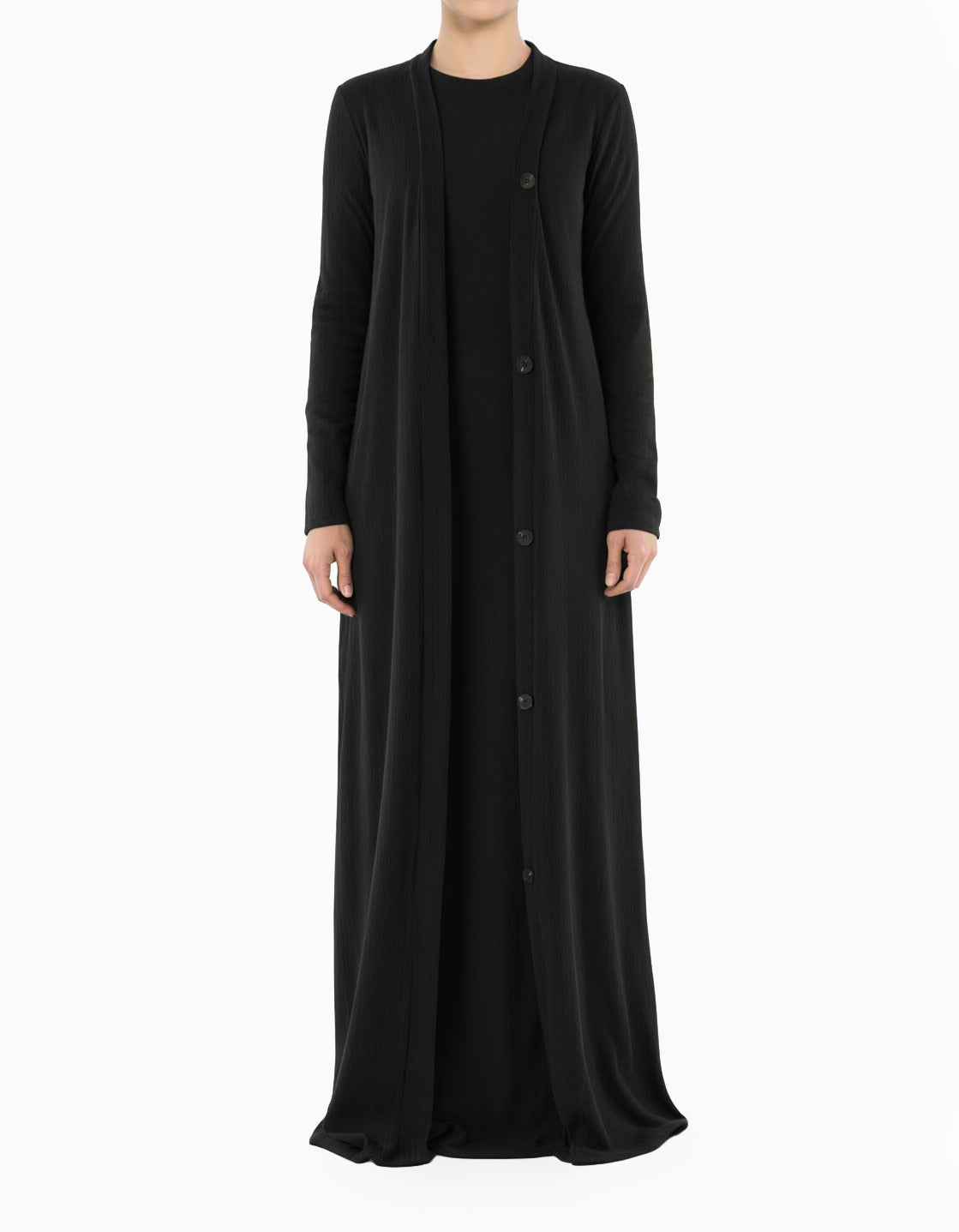 Black Classy and graceful matching set modest dress