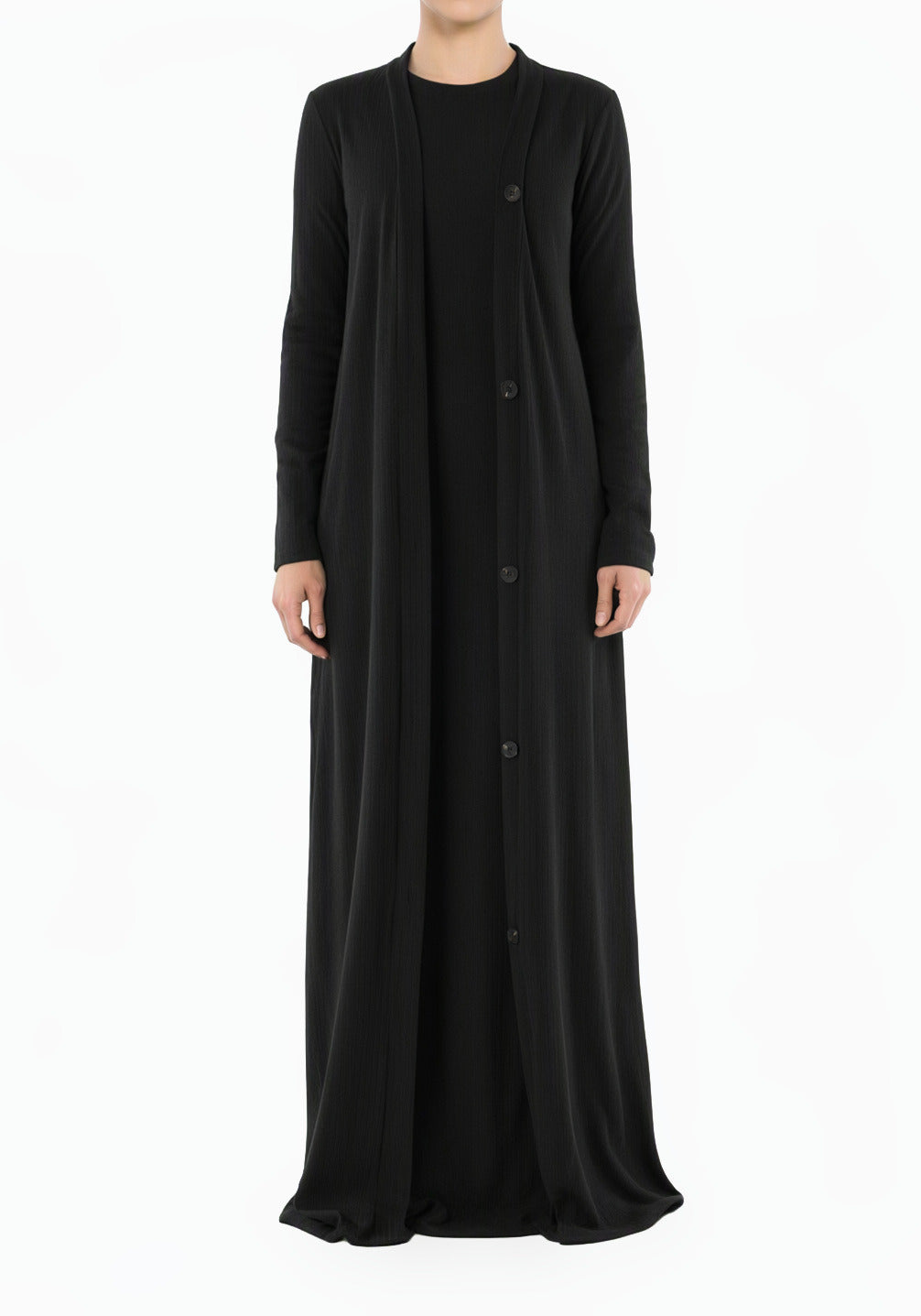 Black Classy and graceful matching set modest dress