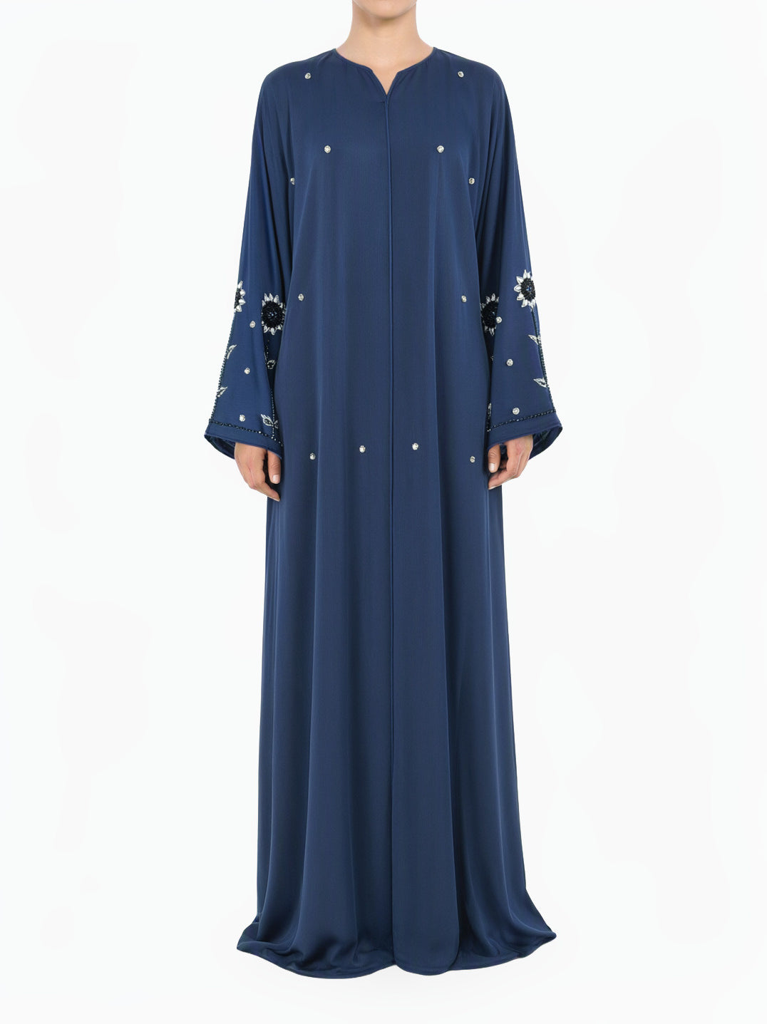 Navy pretty pearls Dubai abaya set
