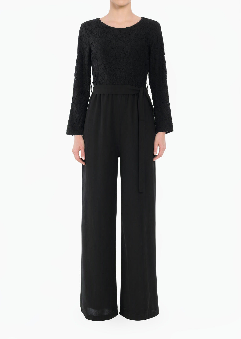Black The Delightful Modest Long Sleeve Jumpsuits