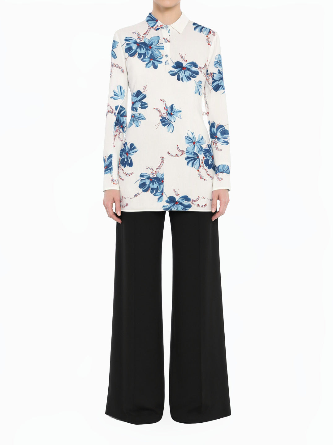 Blue Floral Tunic Modest top