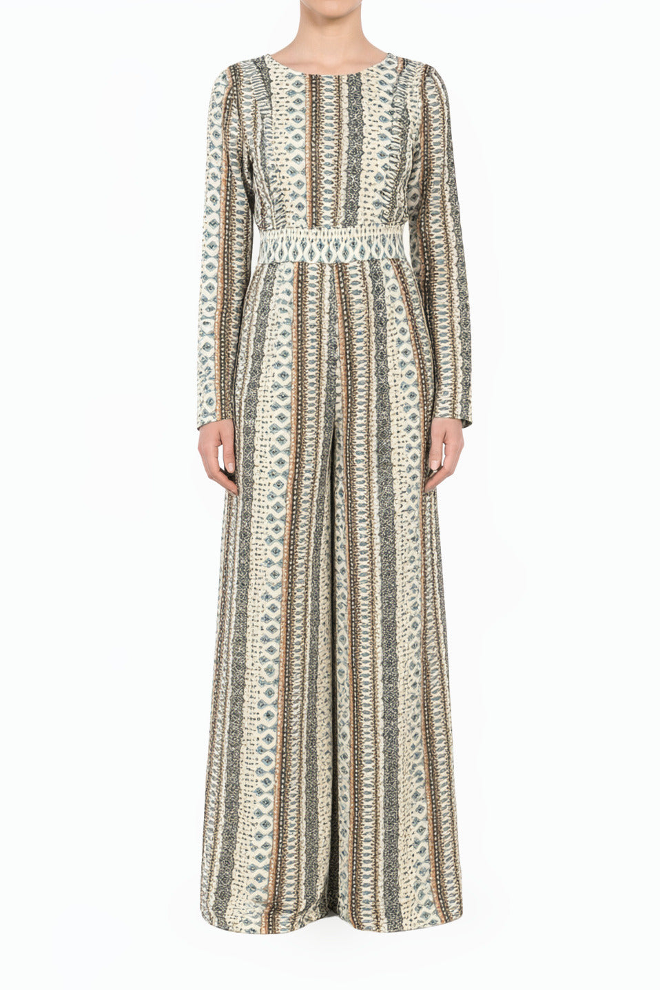 Ivory Boho Modest Jumpsuit