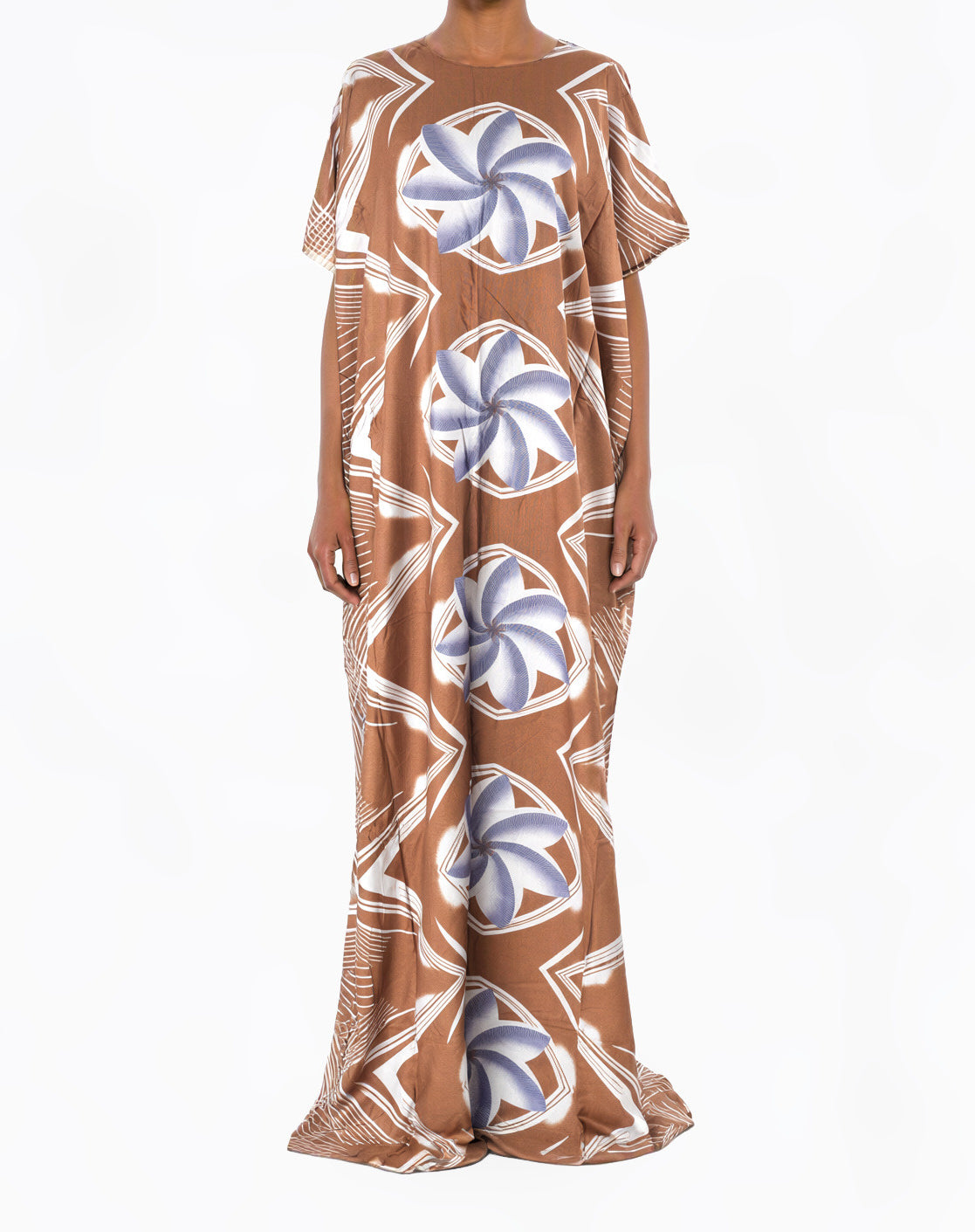 Caramel Pinwheel Bati Dress
