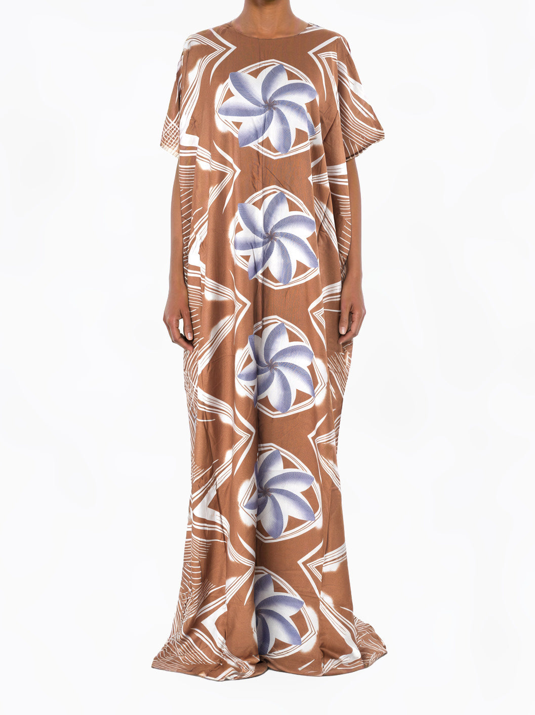 Caramel Pinwheel Bati Dress