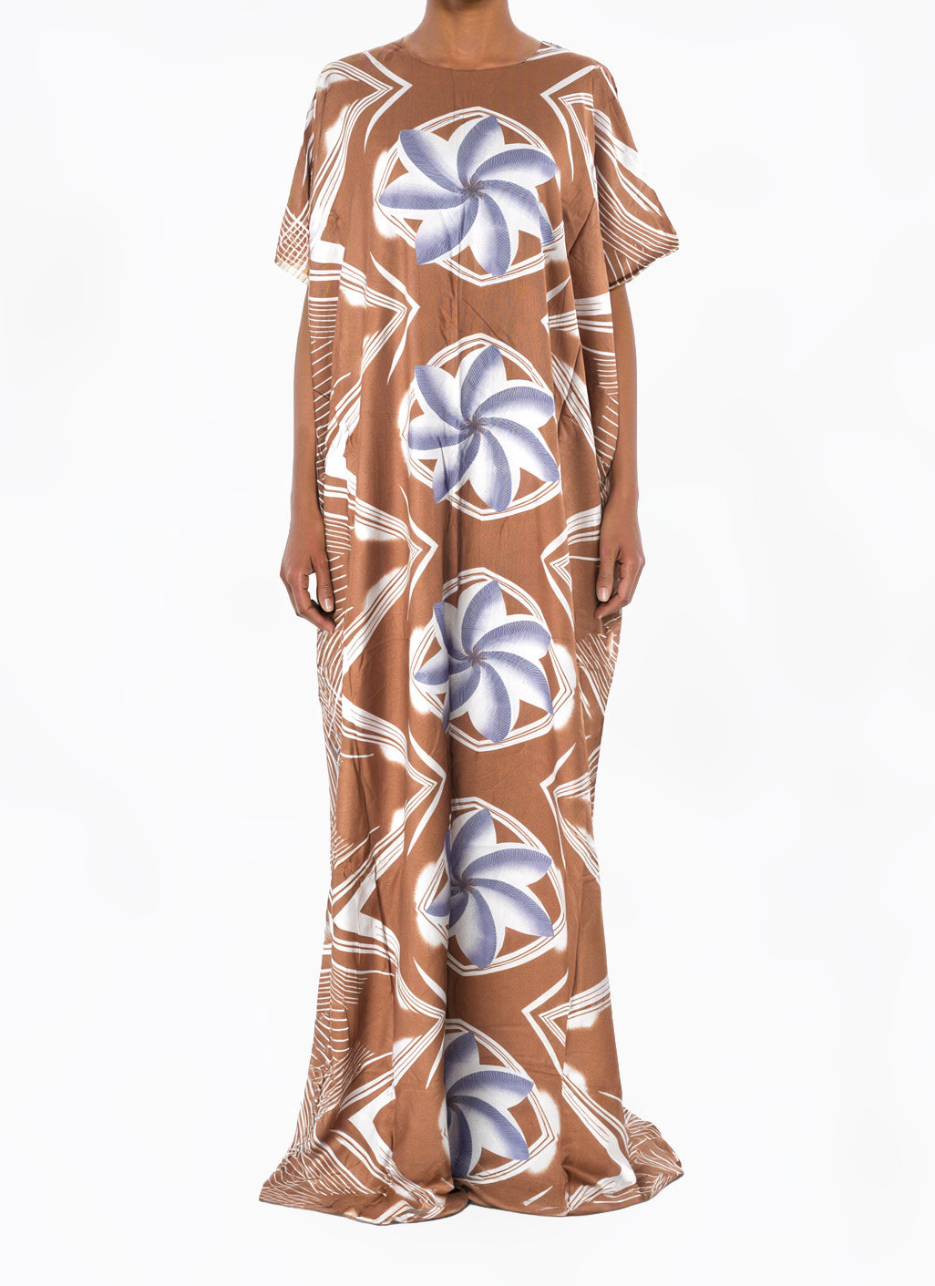 Caramel Pinwheel Bati Dress