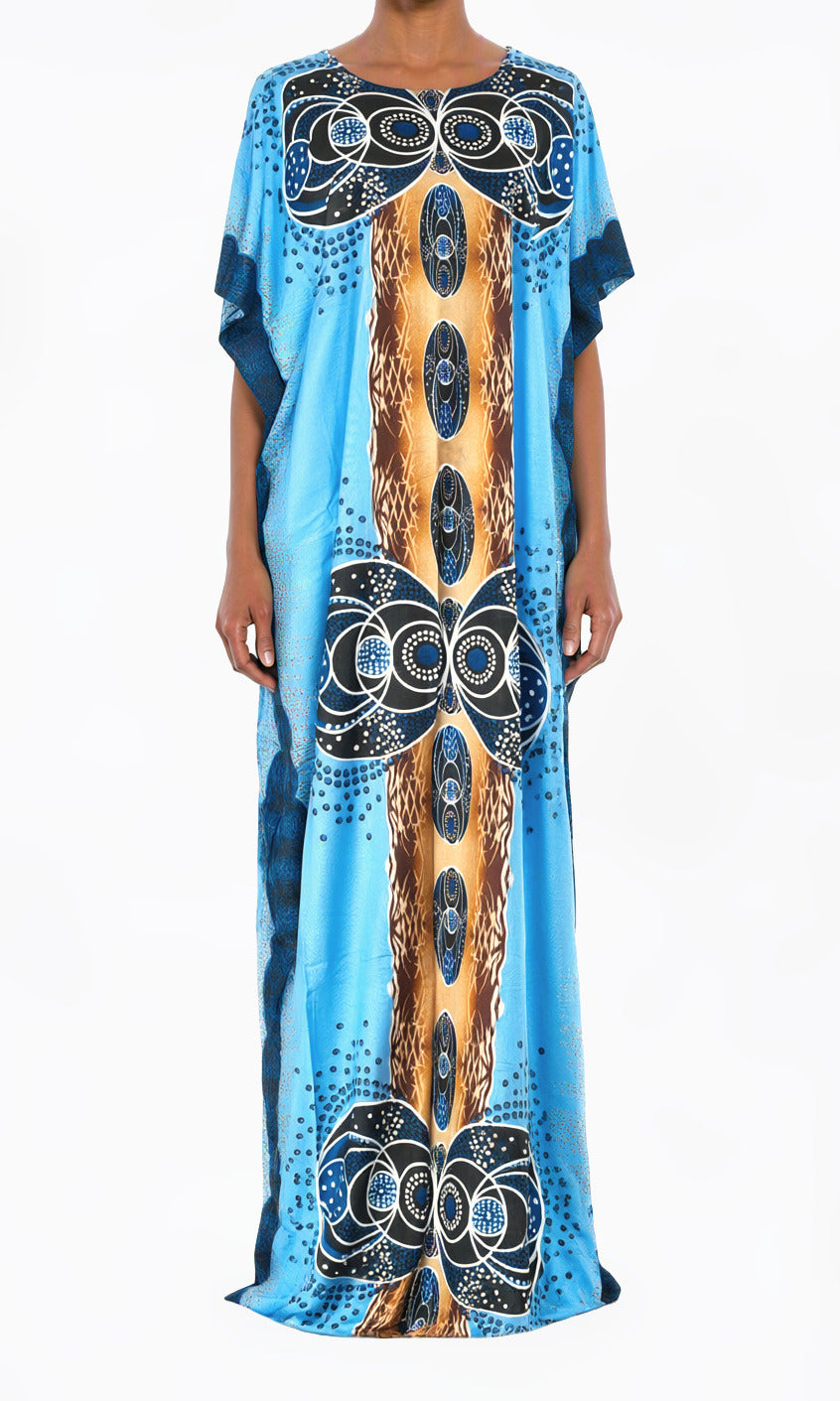 Cerulean Filigree Bati Dress